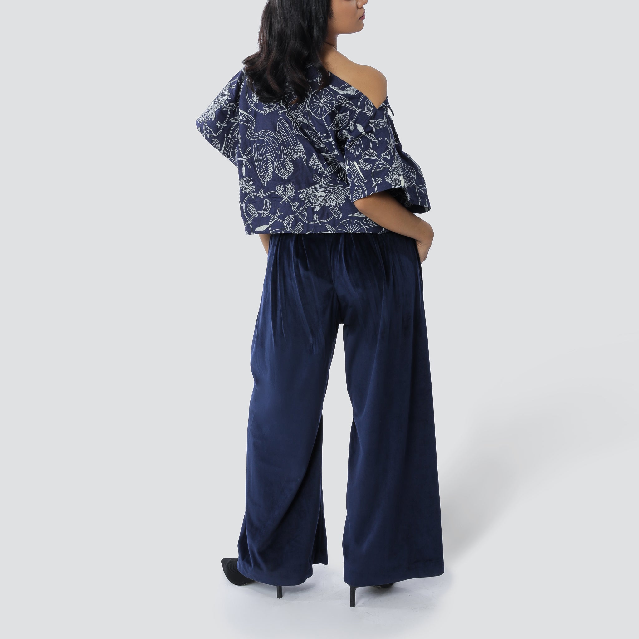 Zari Maalai Off-Shoulder Top