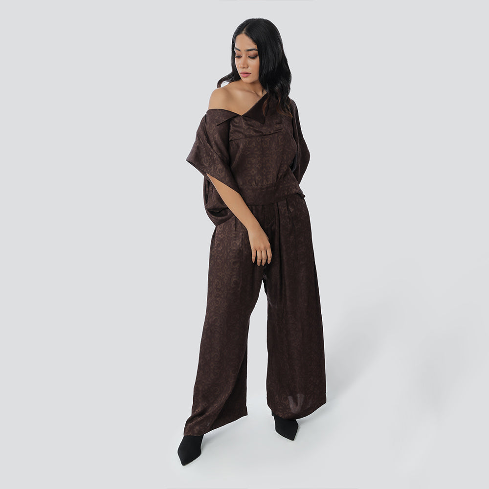 Kolam Off - Shoulder Top + Bollywood Pants
