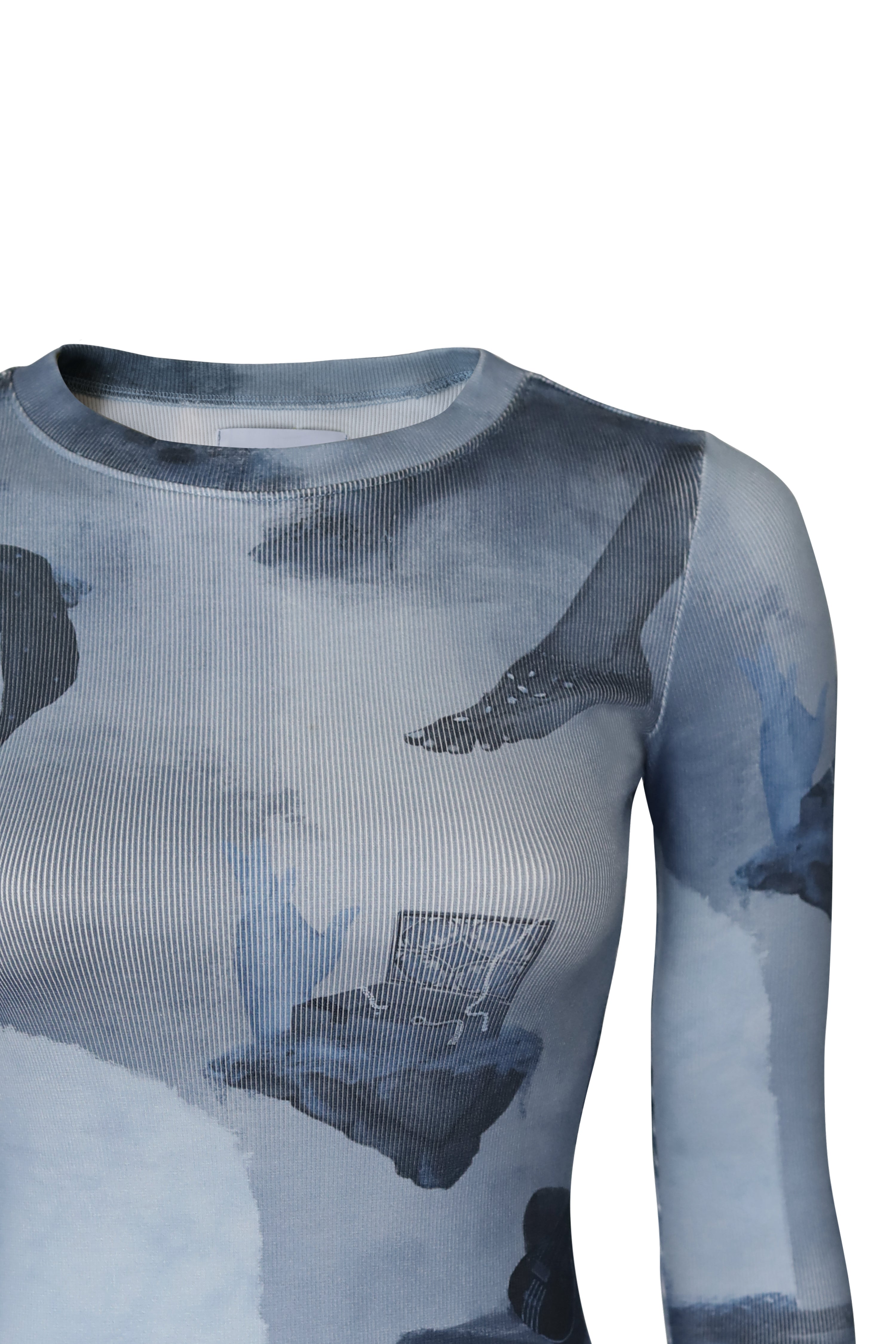 Surrealist tonal rib tee