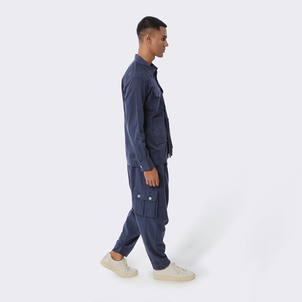 Military Shacket + Workwear Dhoti Trousers