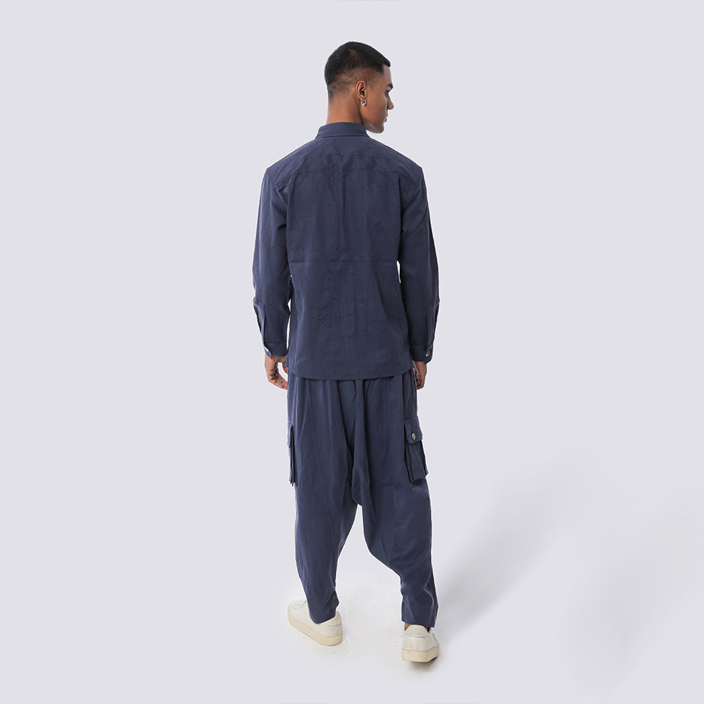 Military Shacket + Workwear Dhoti Trousers