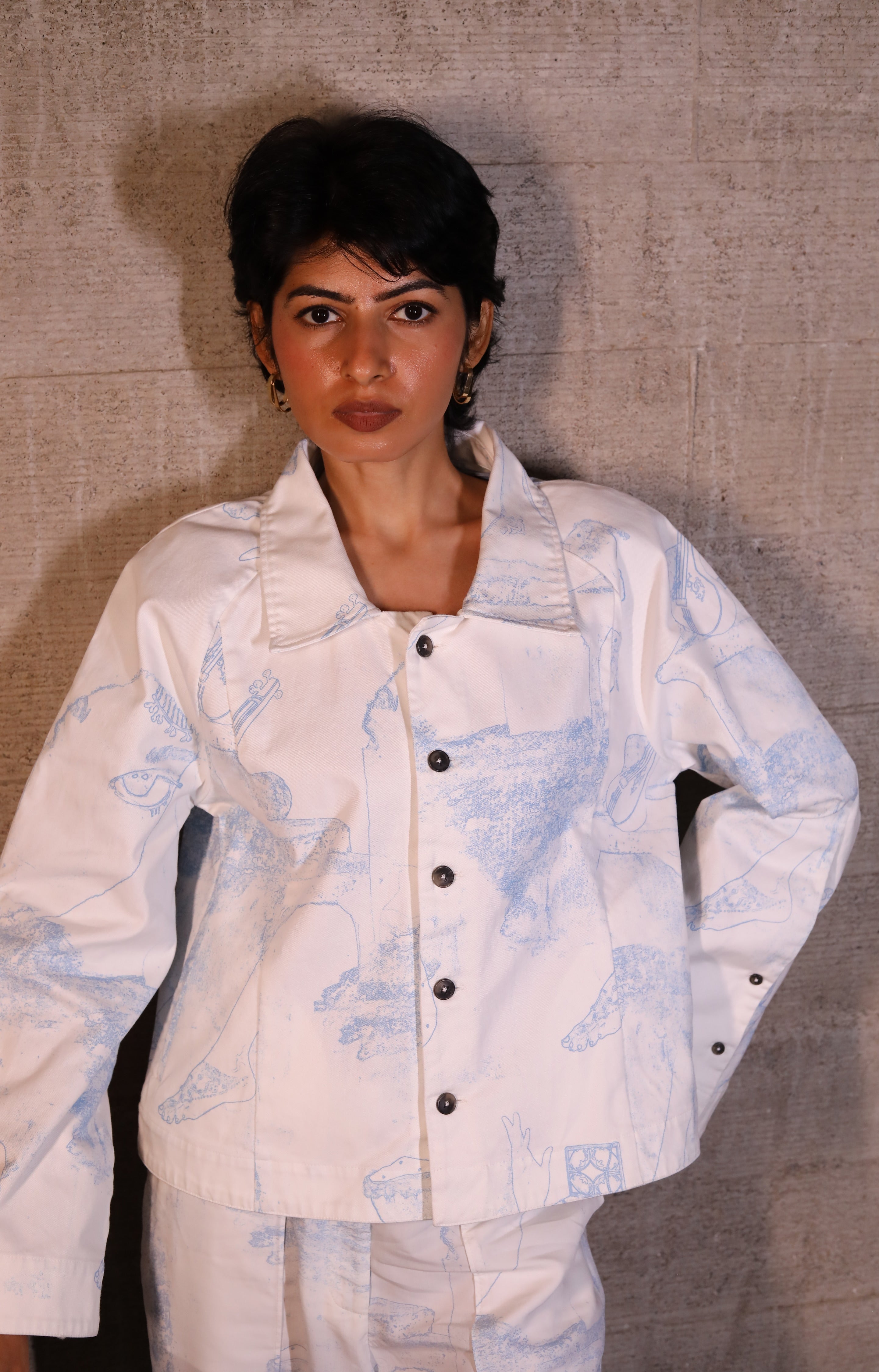 Surrealist Outline Shacket
