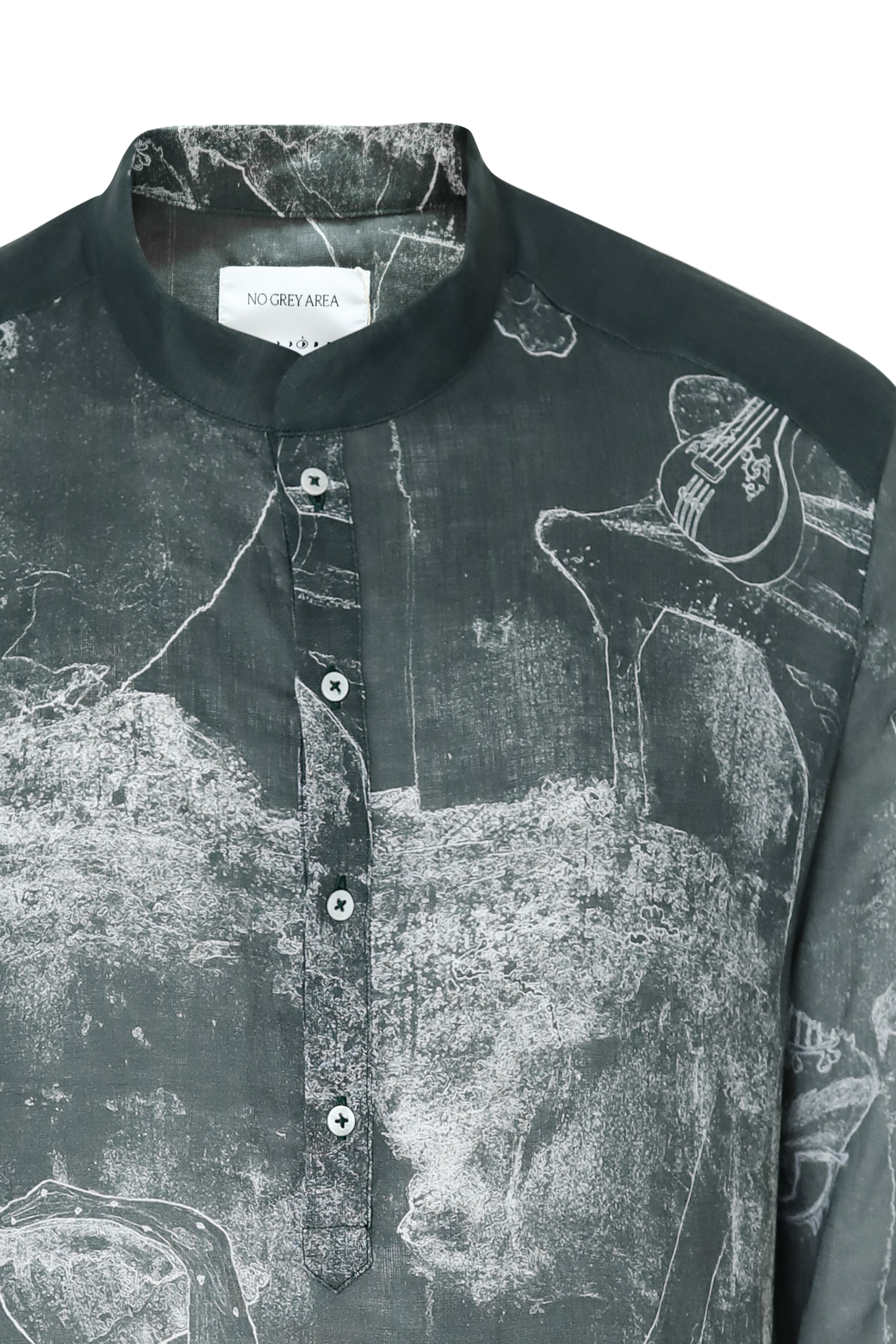 Ombre Surrealist Kurta Set