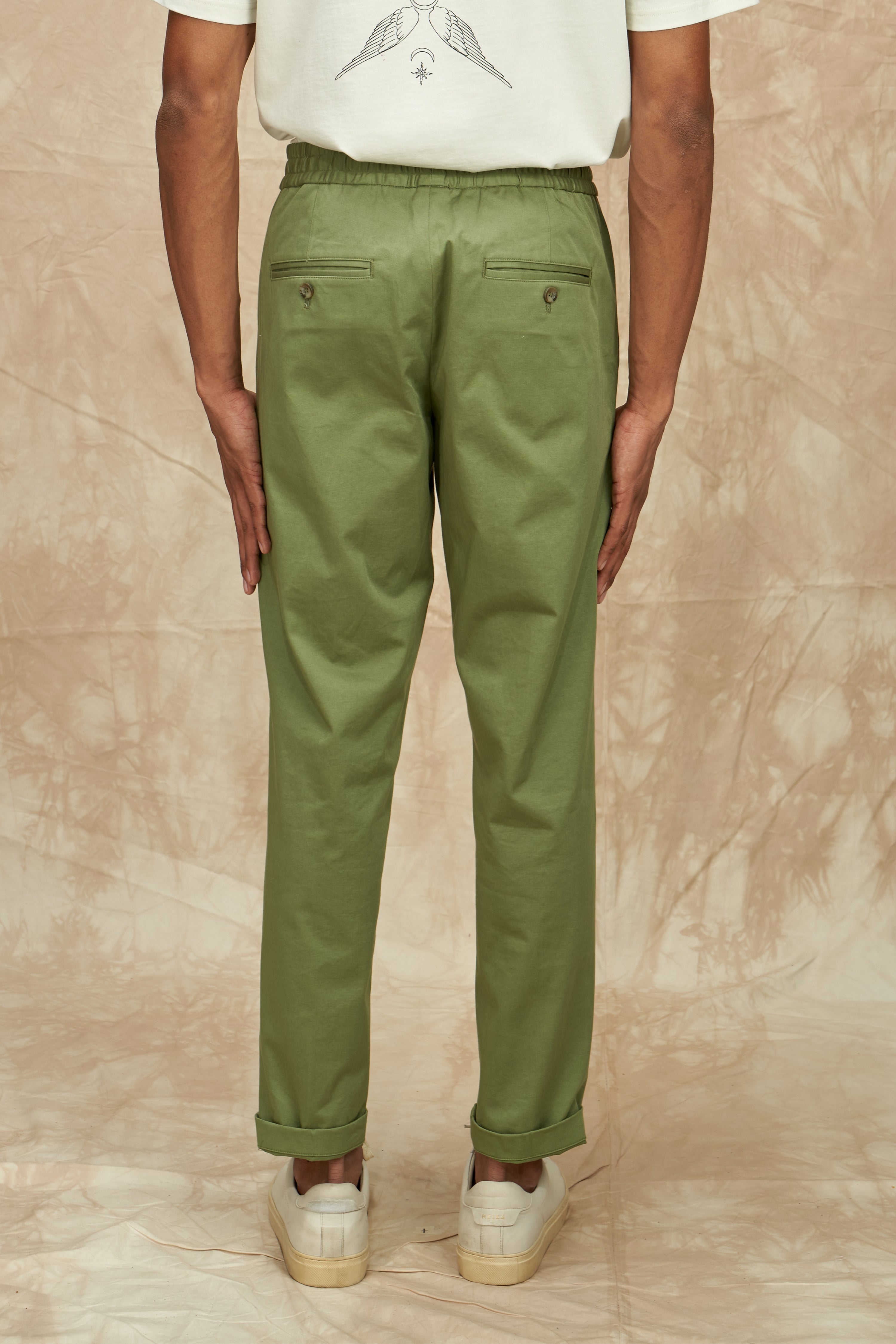 Elasticated Twill Trousers