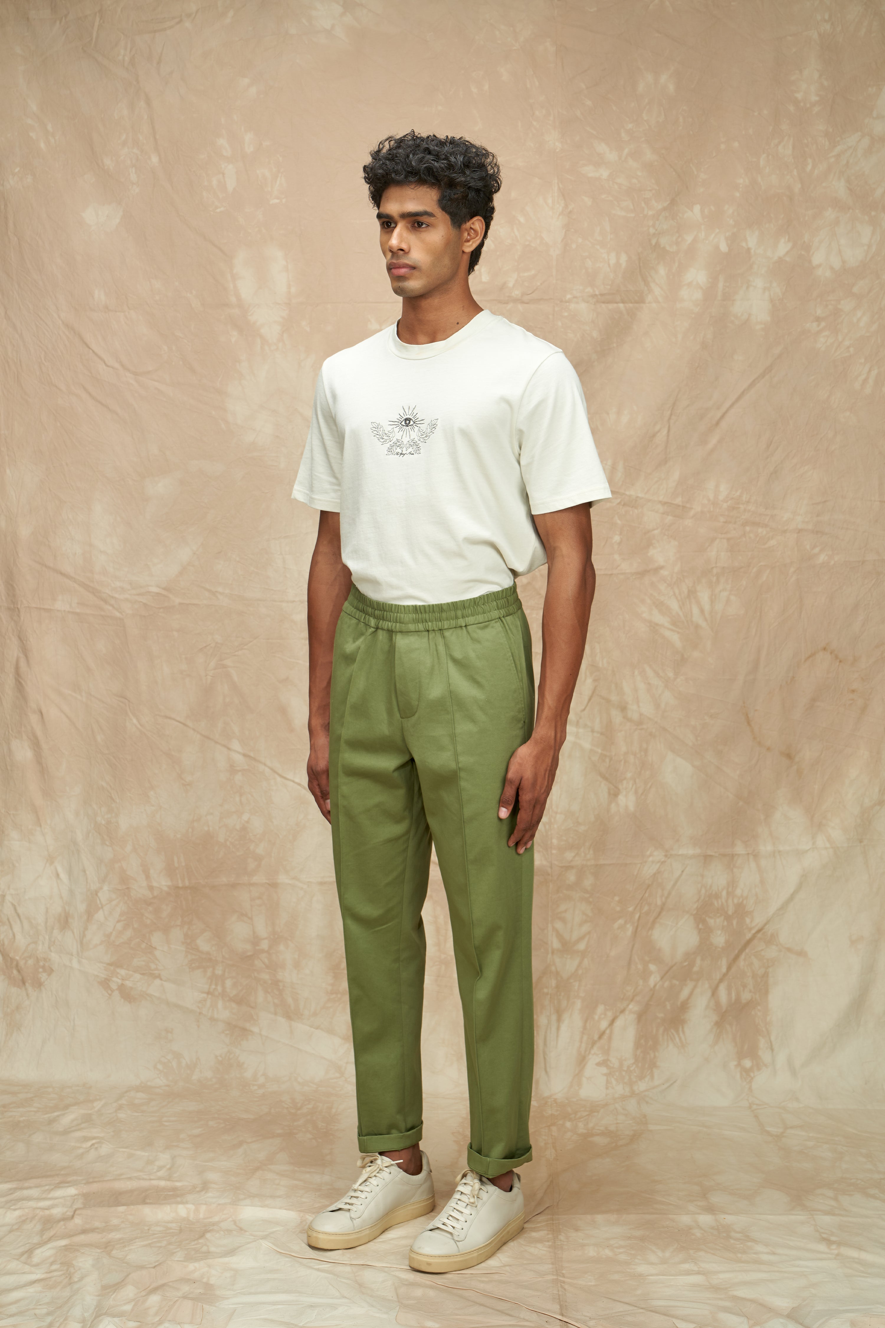 Elasticated Twill Trousers