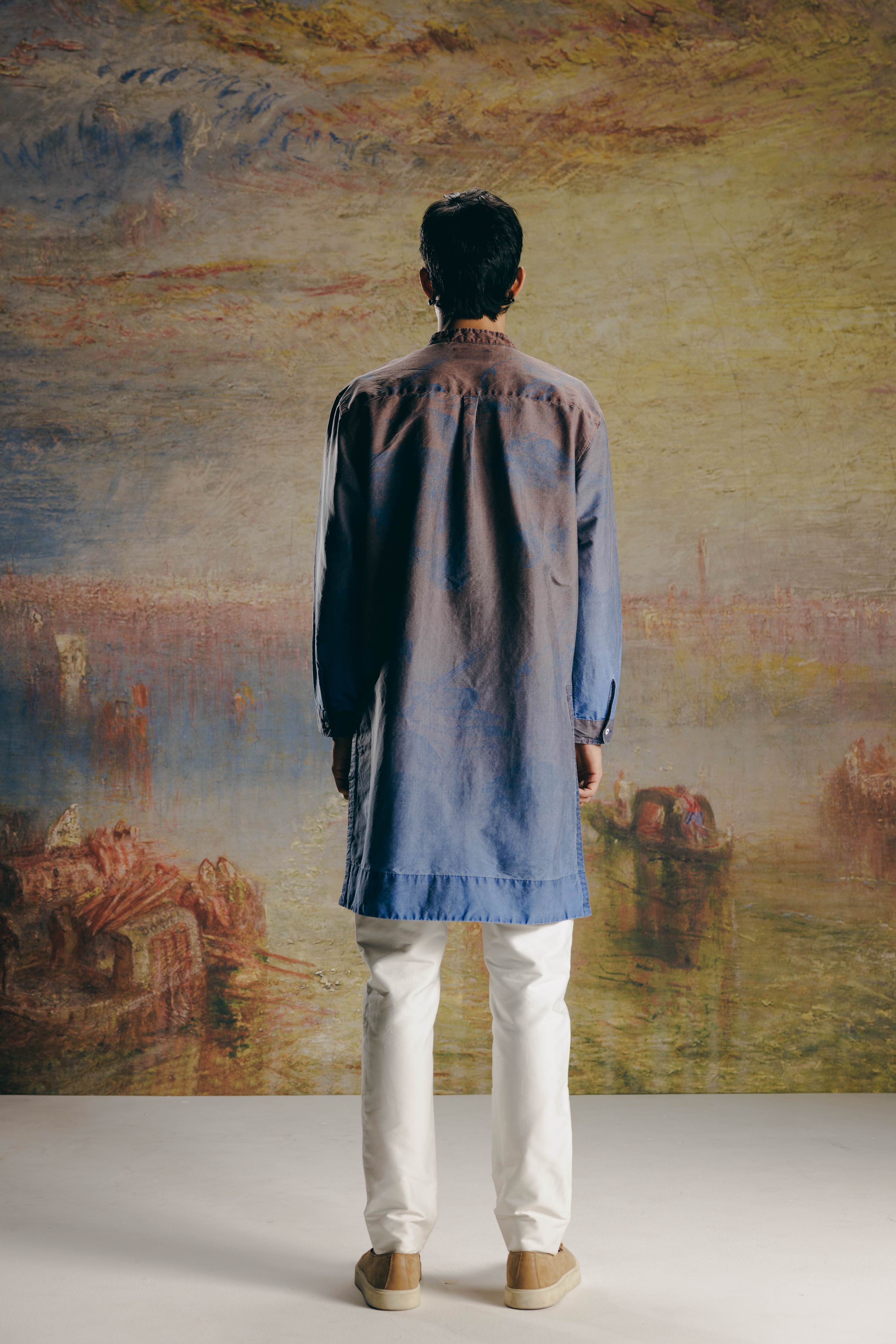 Ombre Surrealist Kurta Set