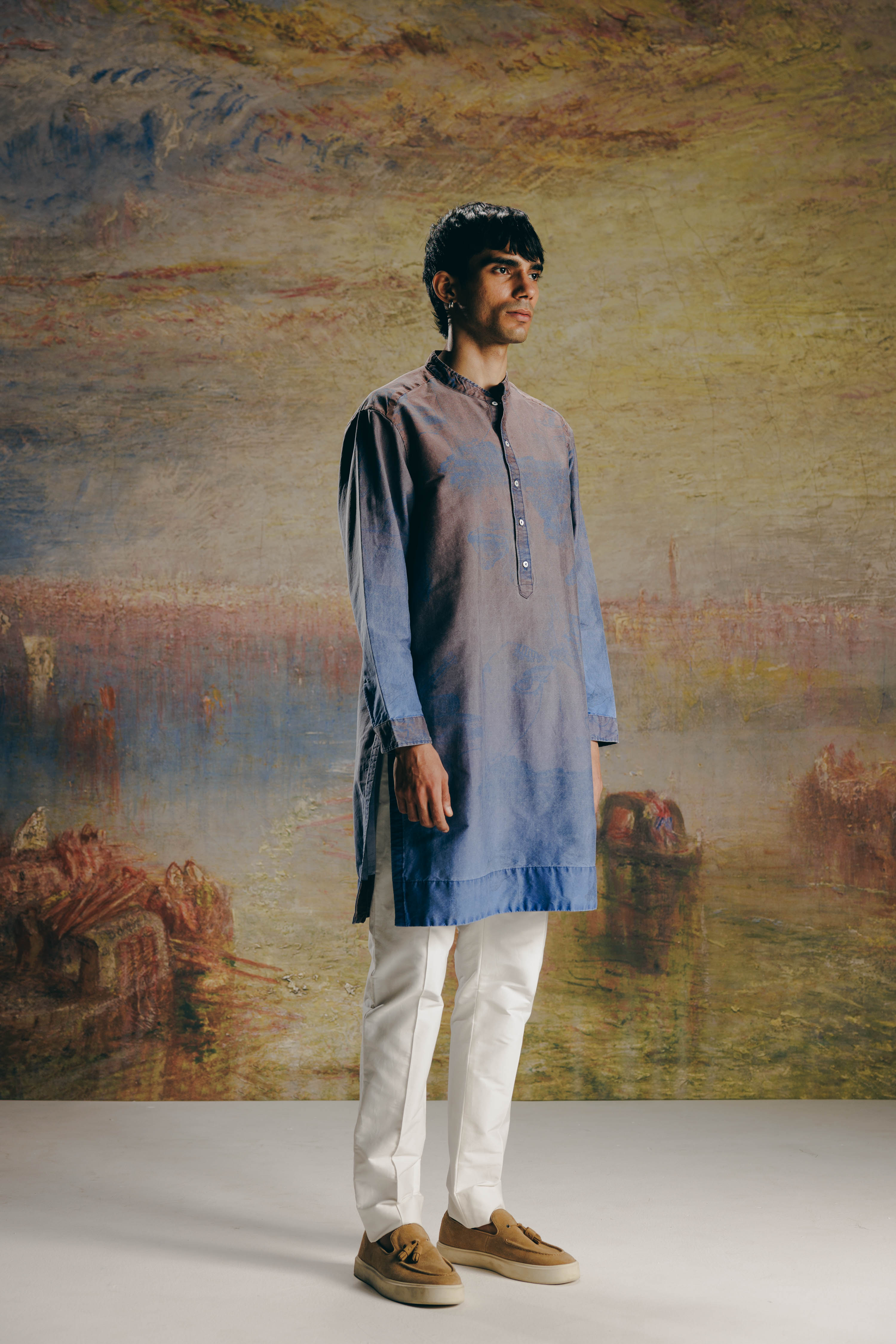 Ombre Surrealist Kurta Set