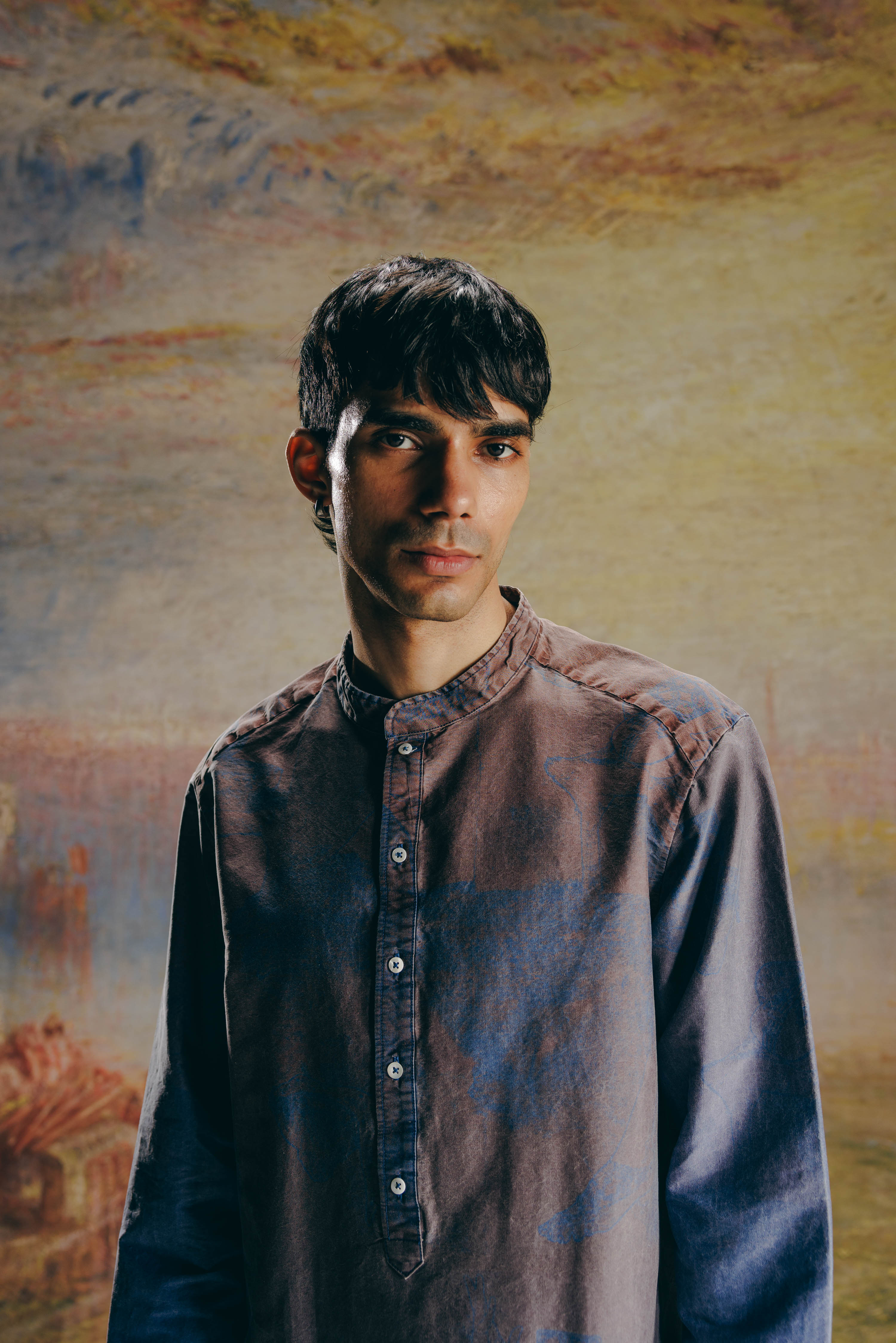 Ombre Surrealist Kurta Set