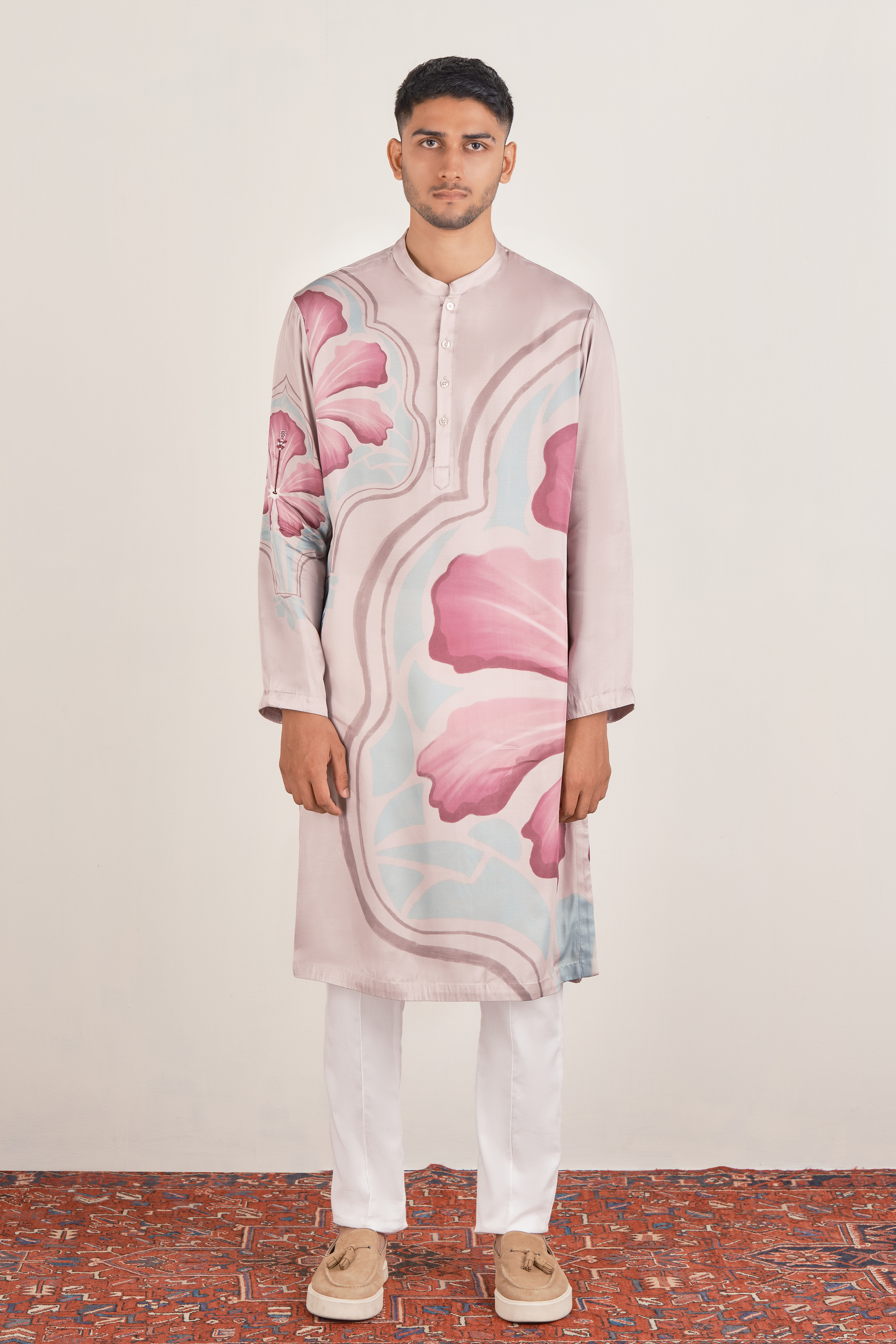 Geometric Bloom Kurta Set