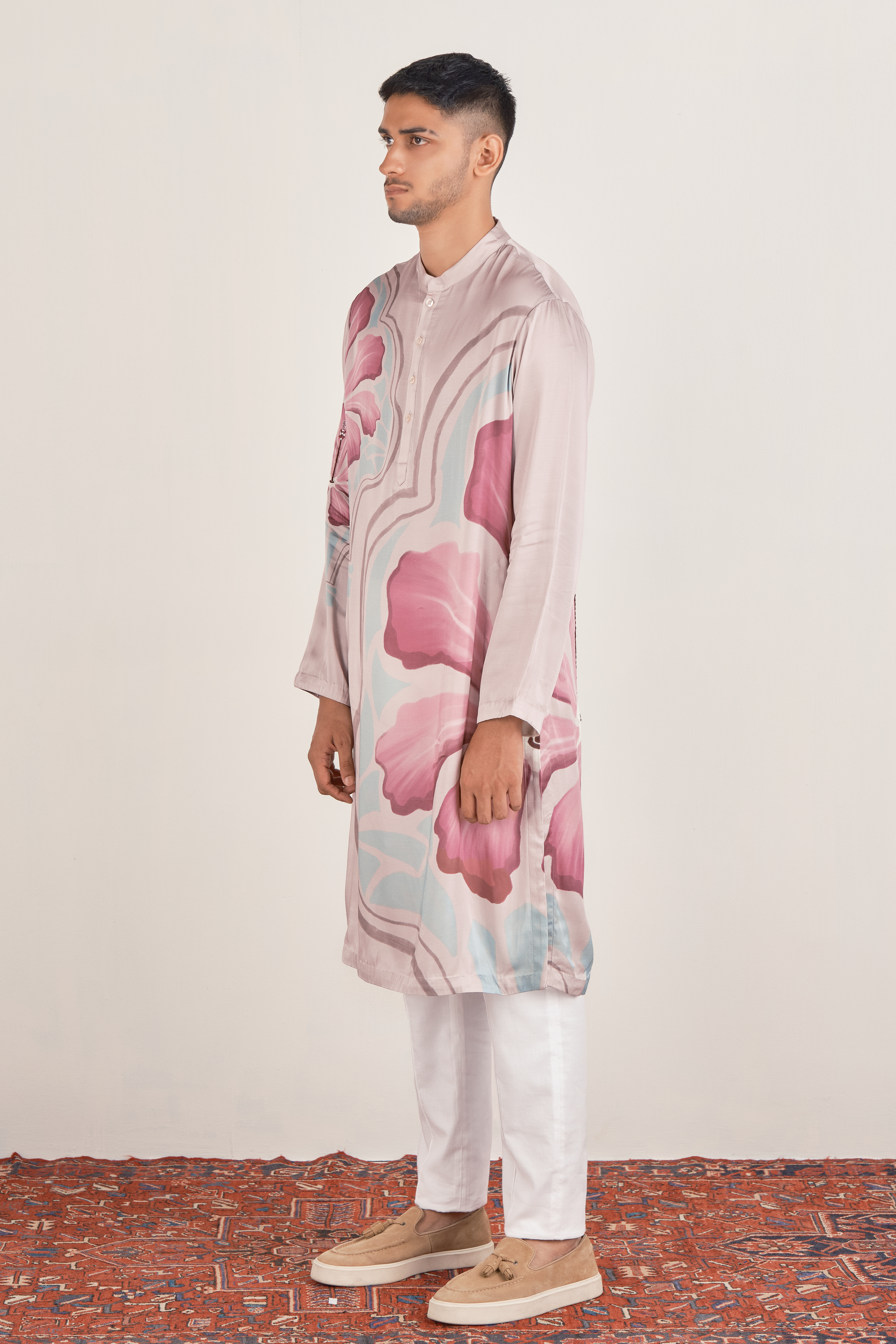 Geometric Bloom Kurta Set