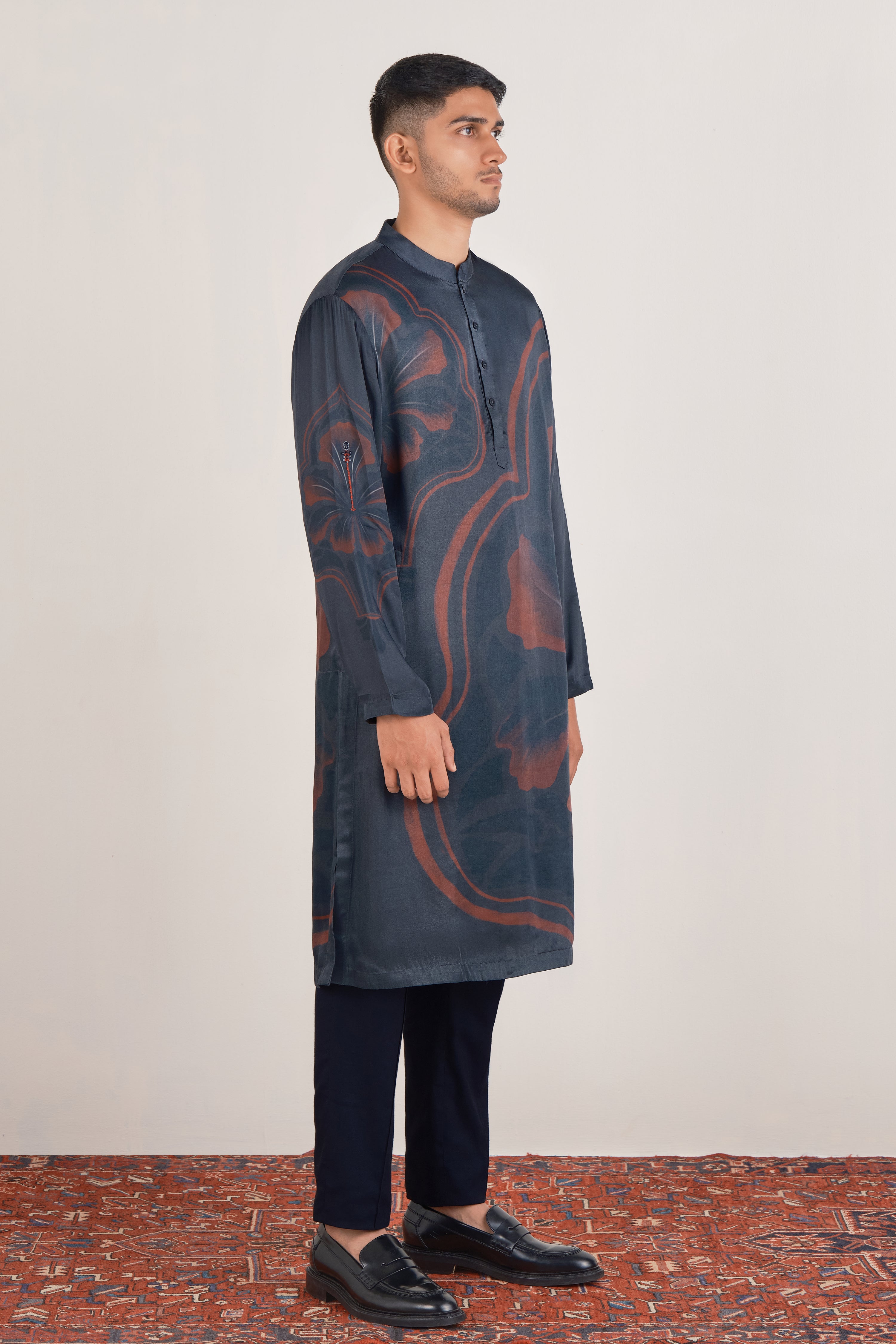 Geometric Bloom Kurta Set