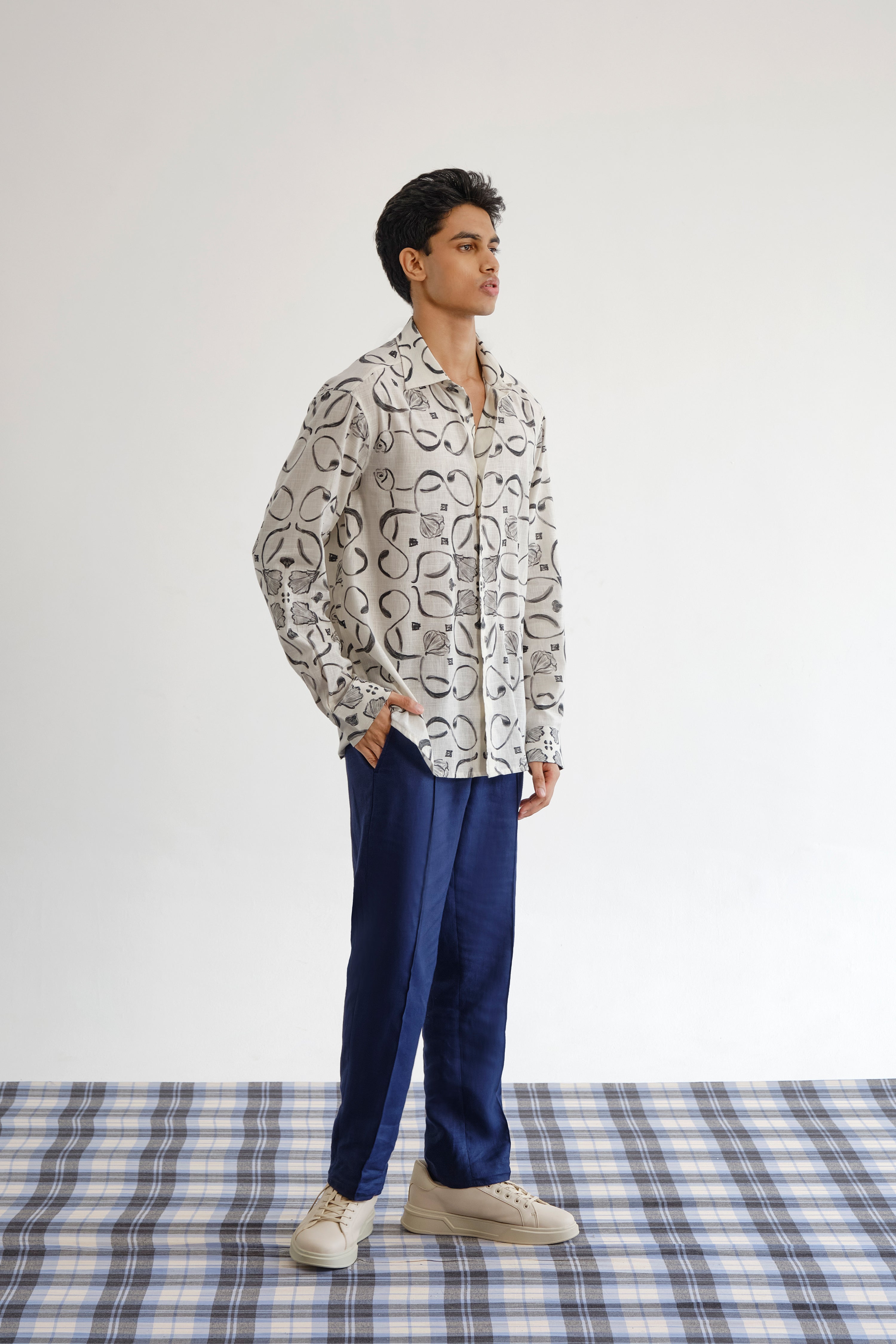 Monochrome Jali Shirt