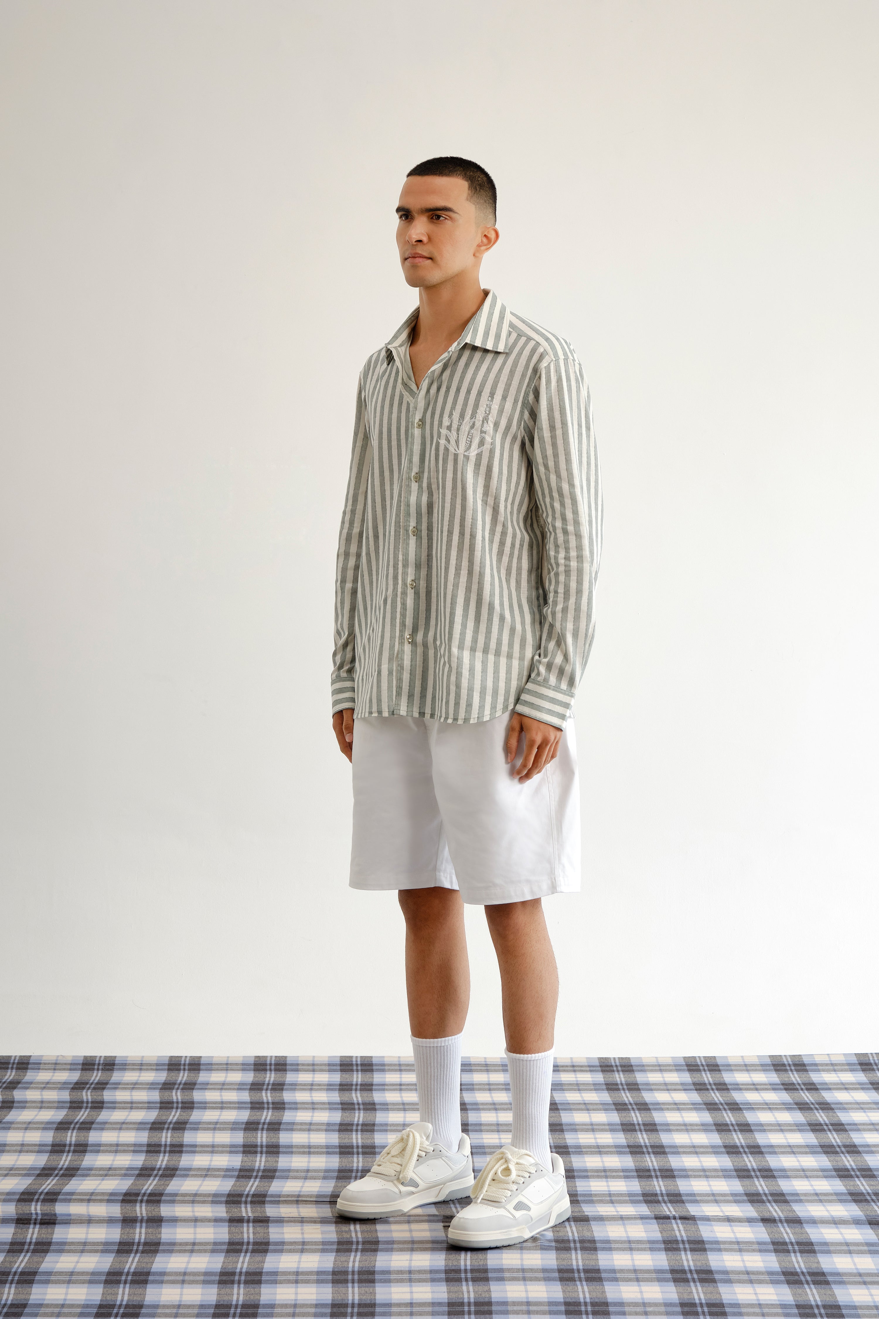 Botanical Horse Stripes Shirt