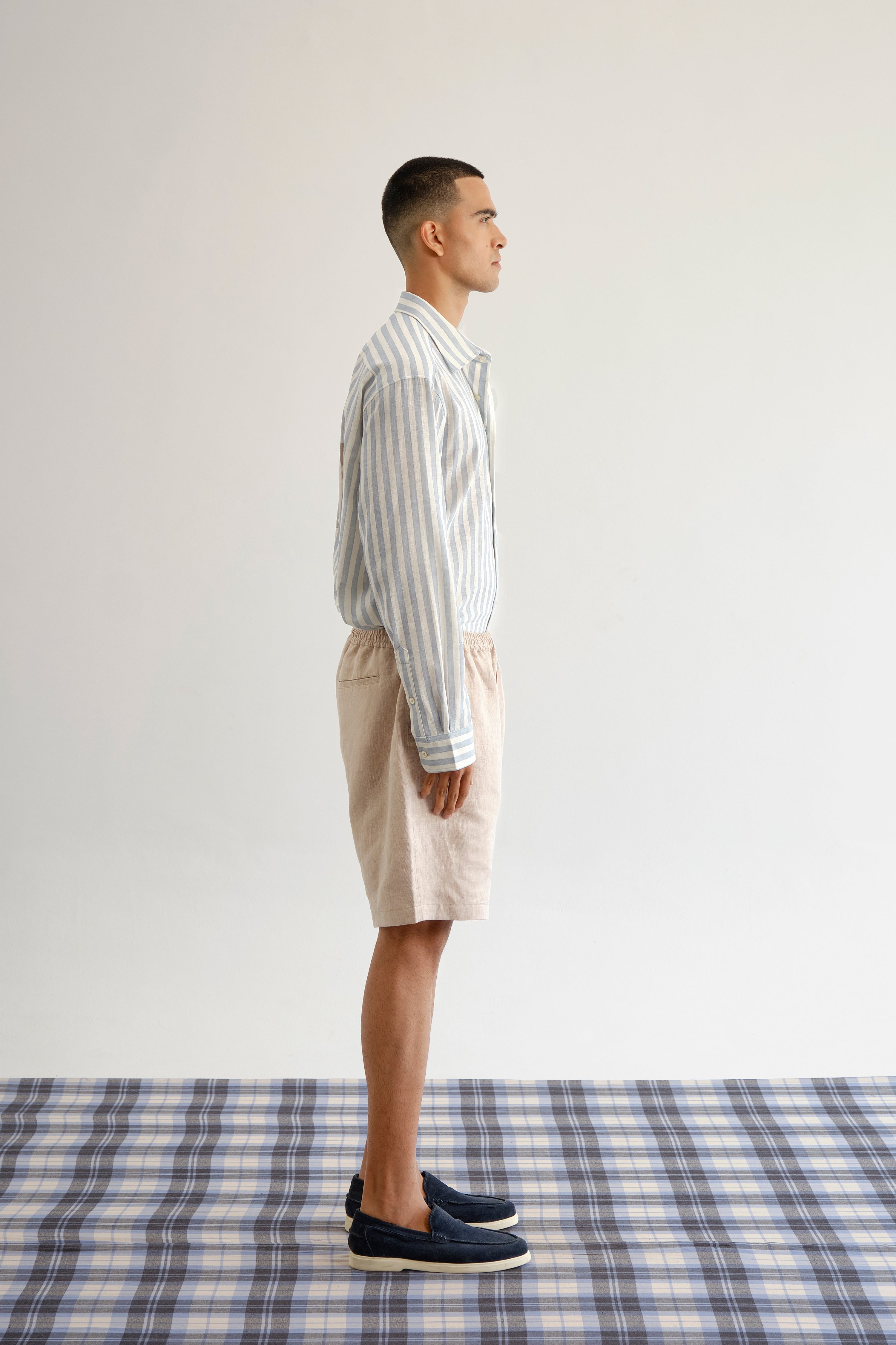 Elasticated Linen Shorts