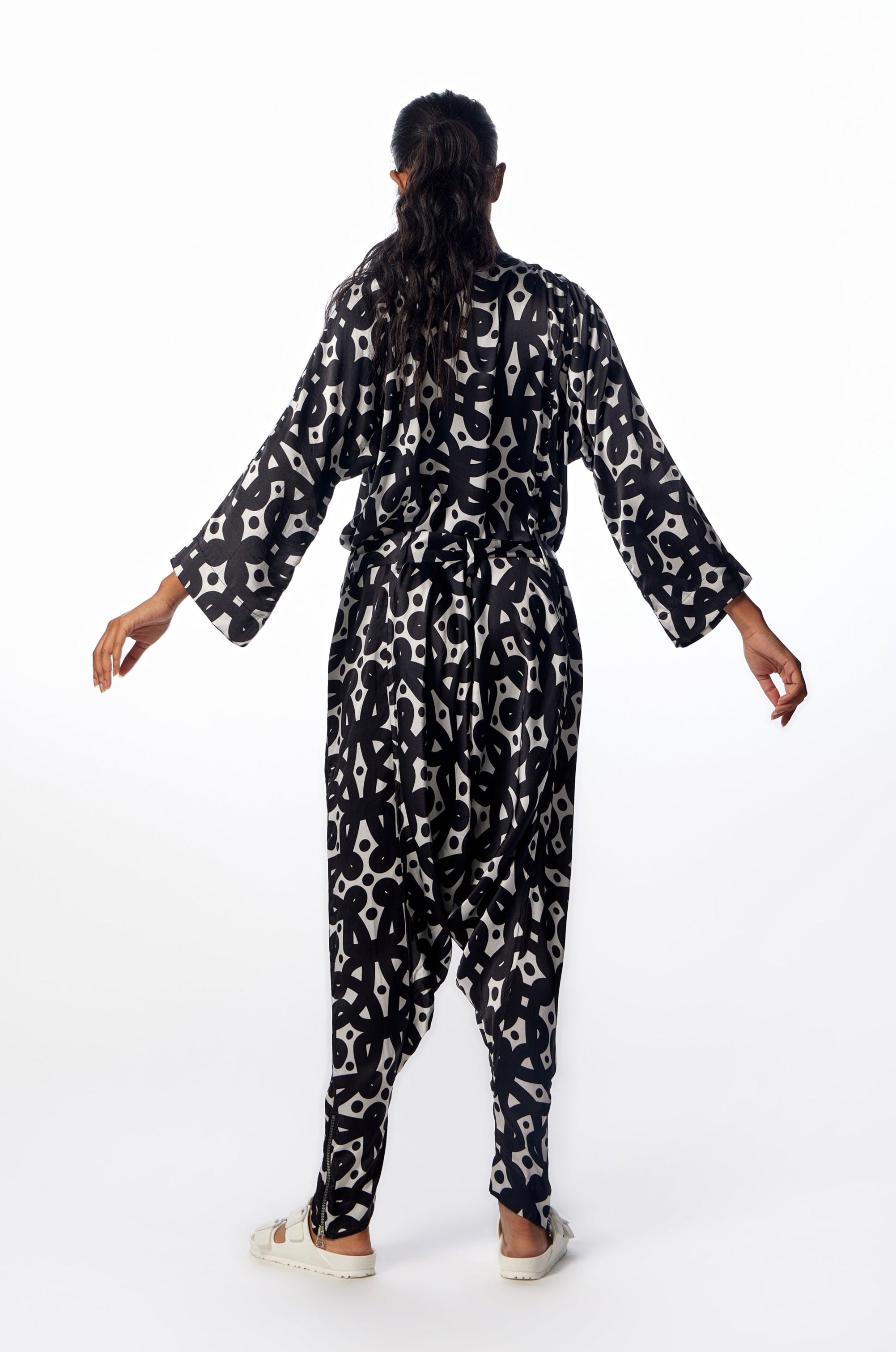 Silk Kolam Indian Jumpsuit