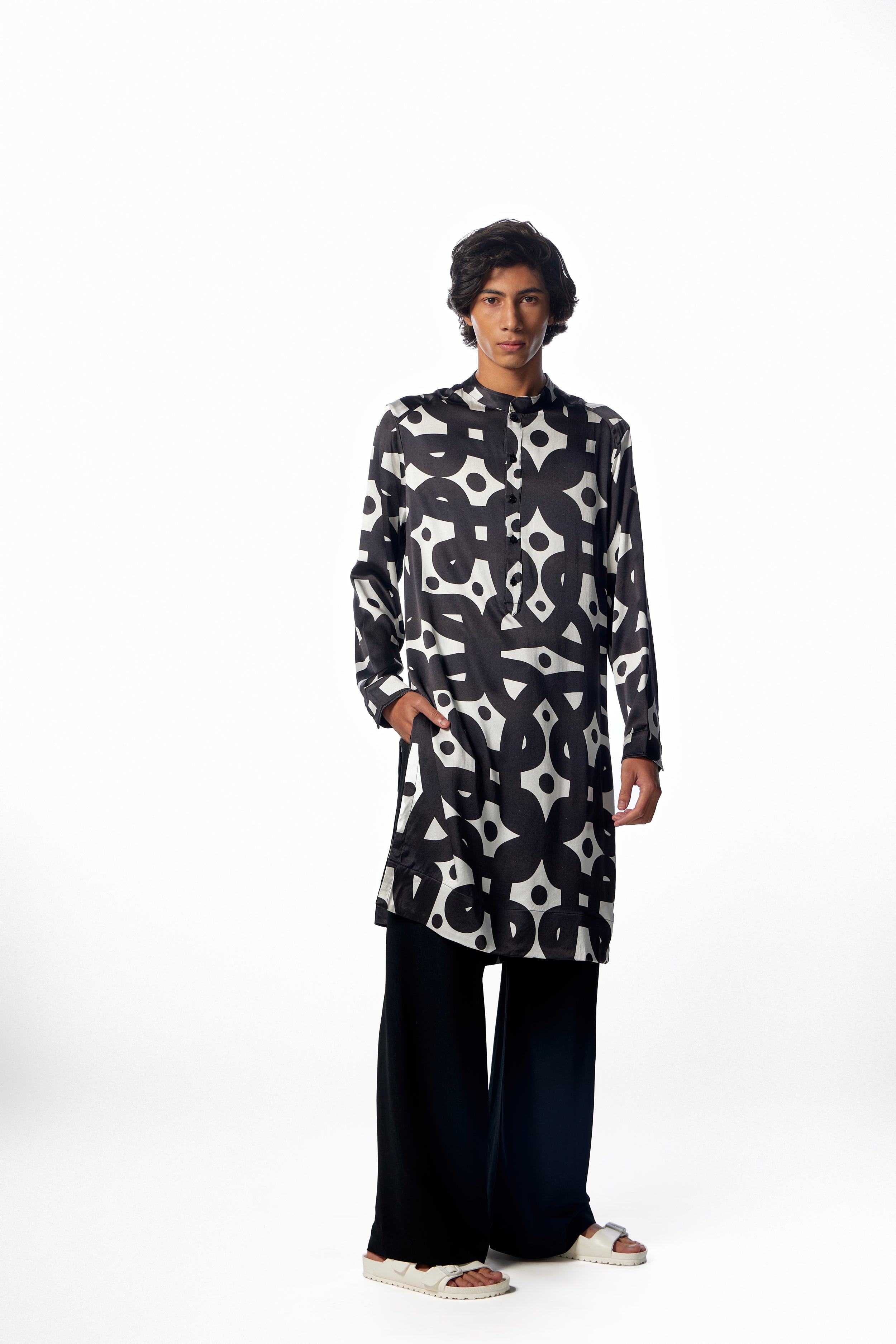 Silk Kolam Long Shirt