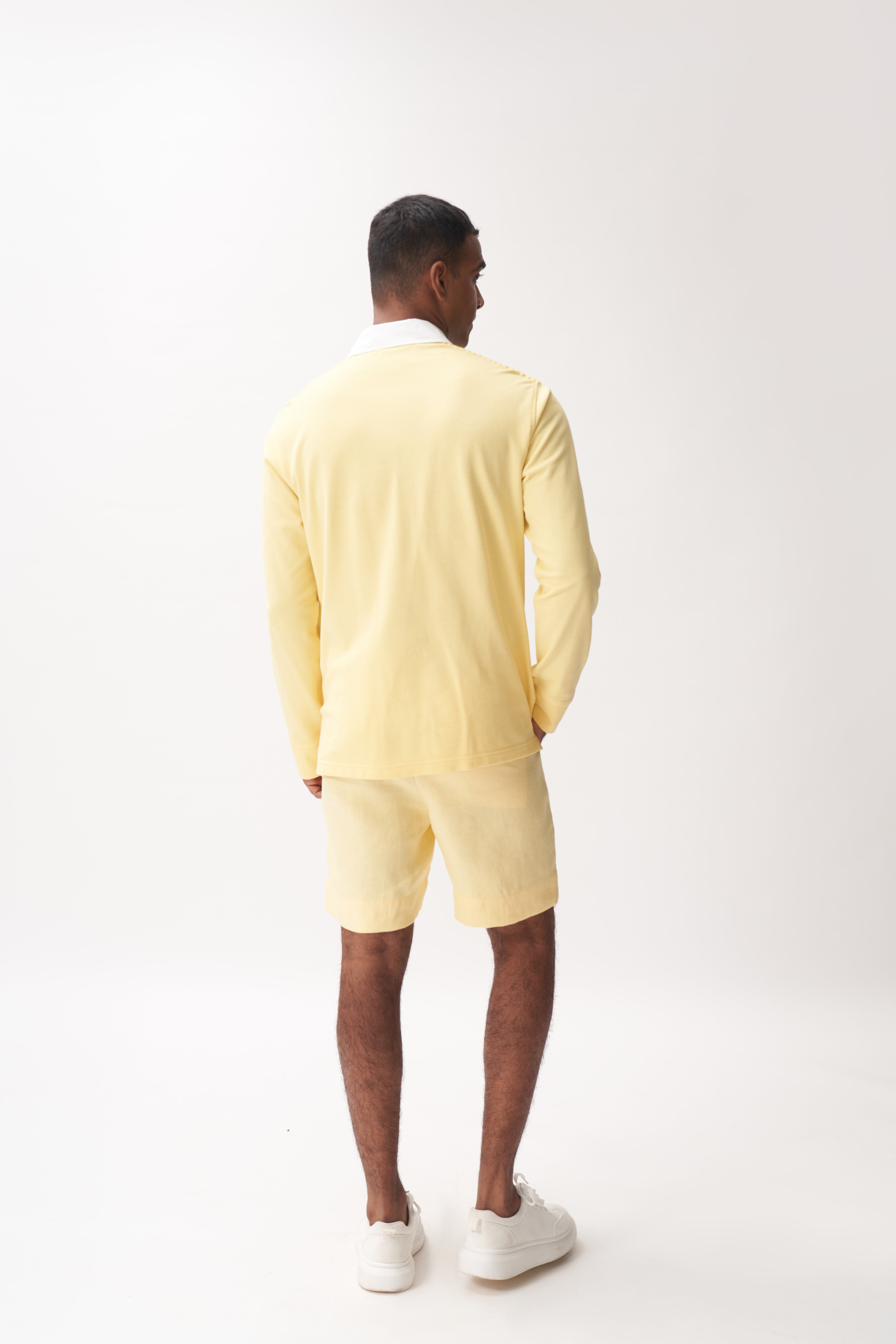 Rugby Shirt + Linen Shorts