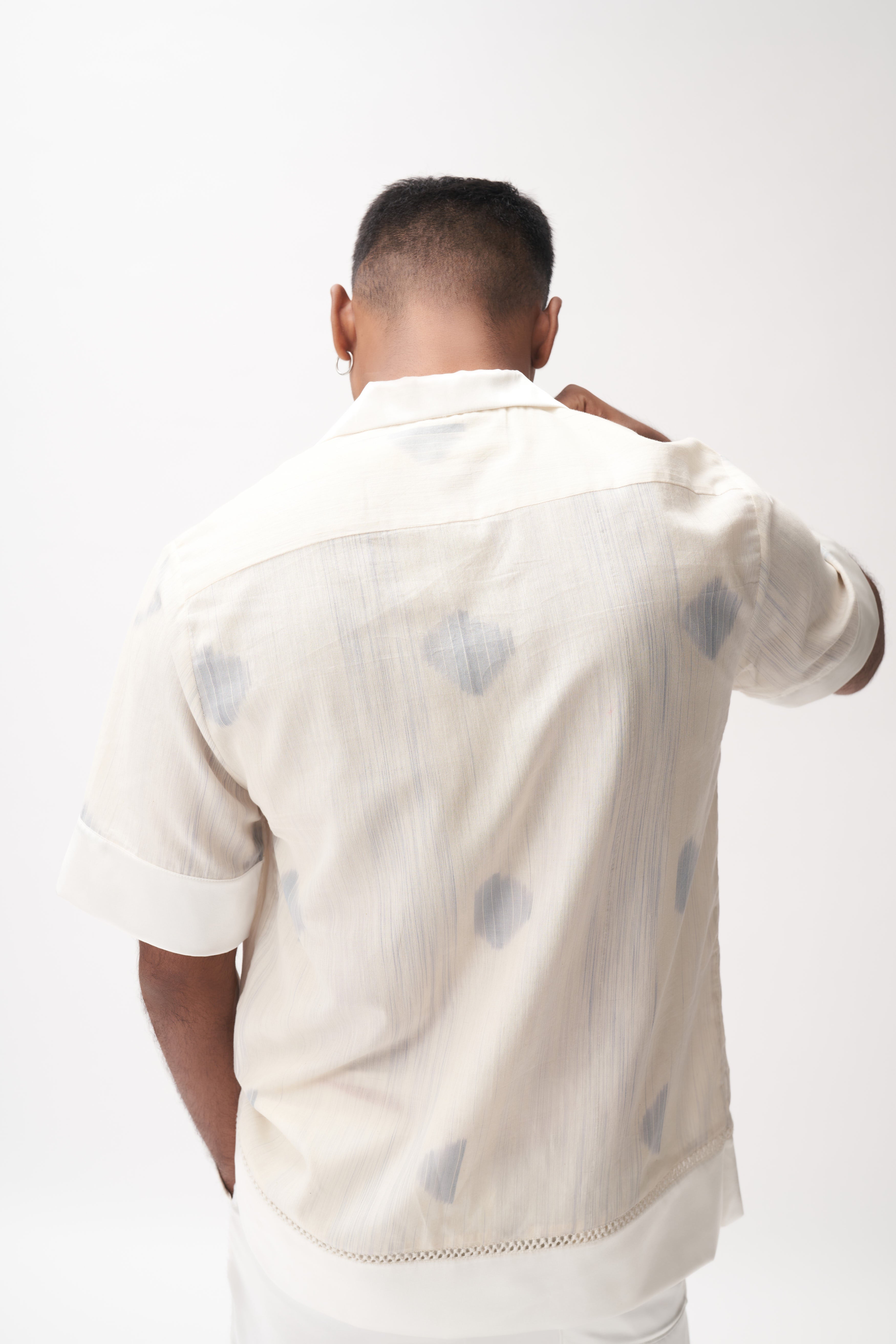 Silk & Ikat Moon Shirt + Satin Shorts