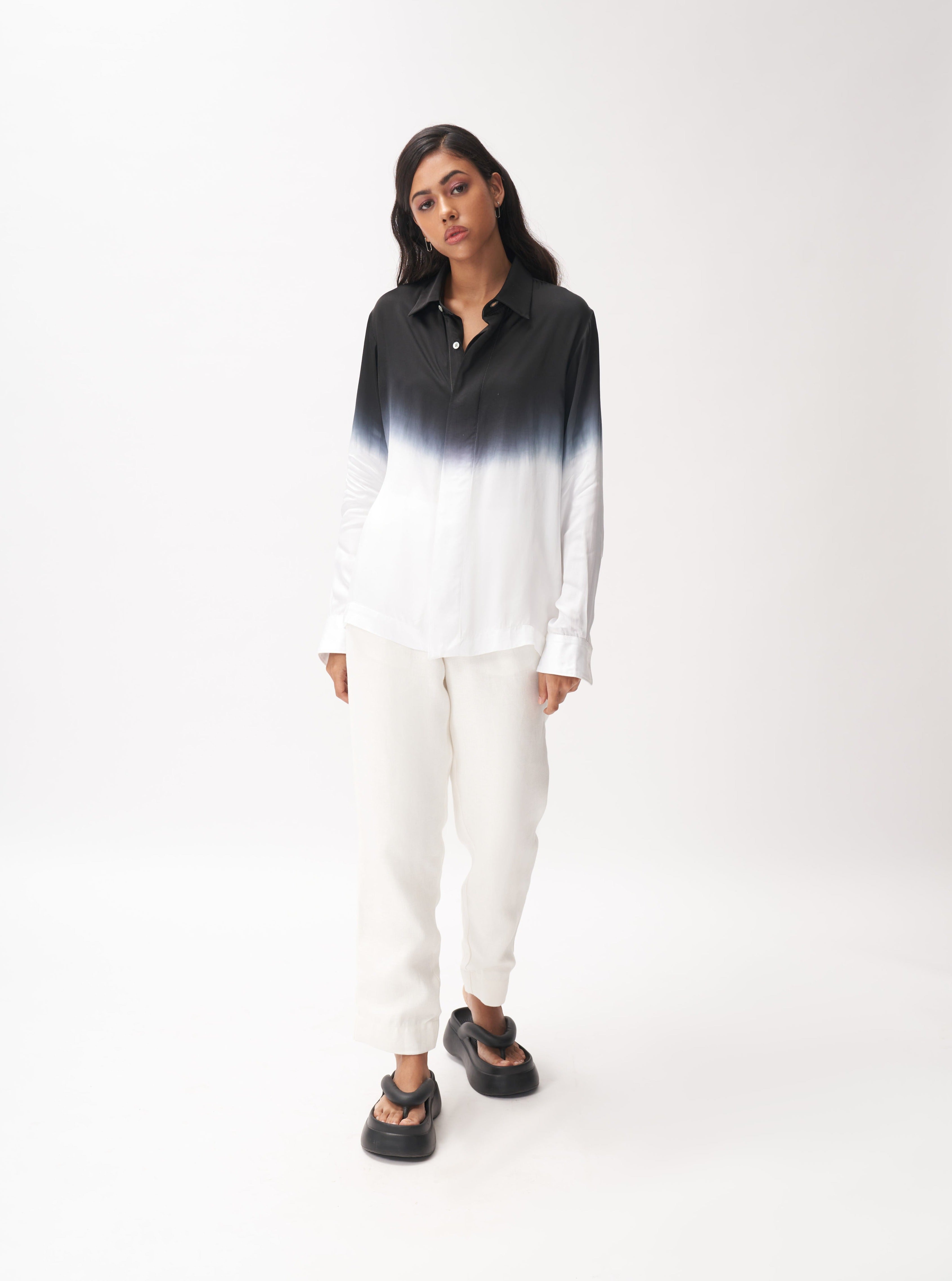Dip Dye Boxy Shirt