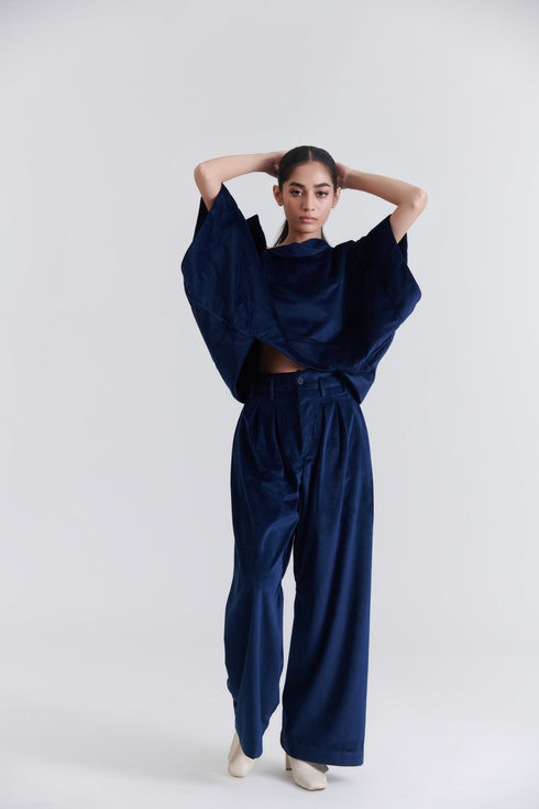 Velvet Off - Shoulder Top + Bollywood Pants