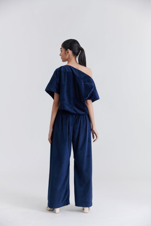 Velvet Off - Shoulder Top + Bollywood Pants