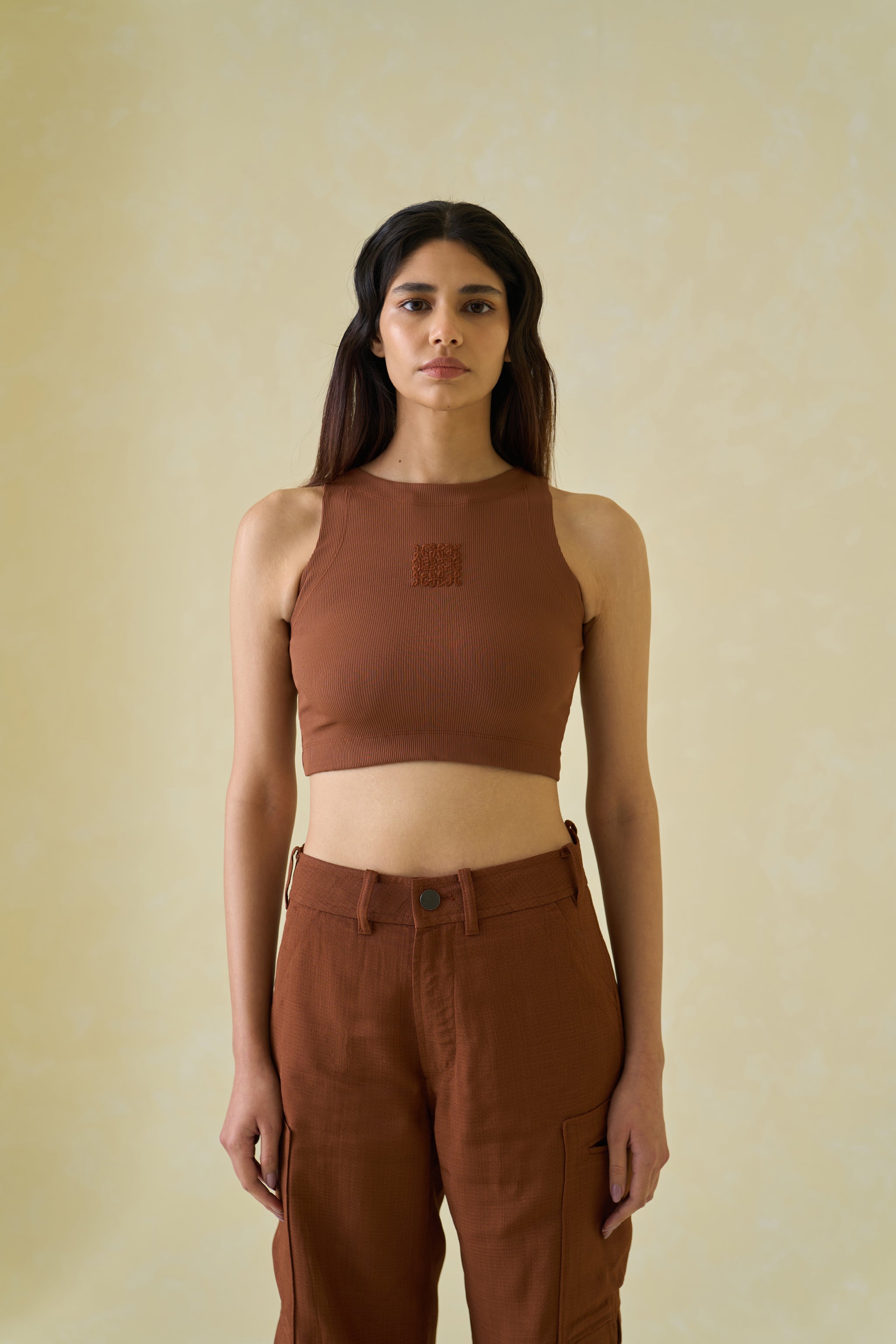 Kolam Cropped Tank Top
