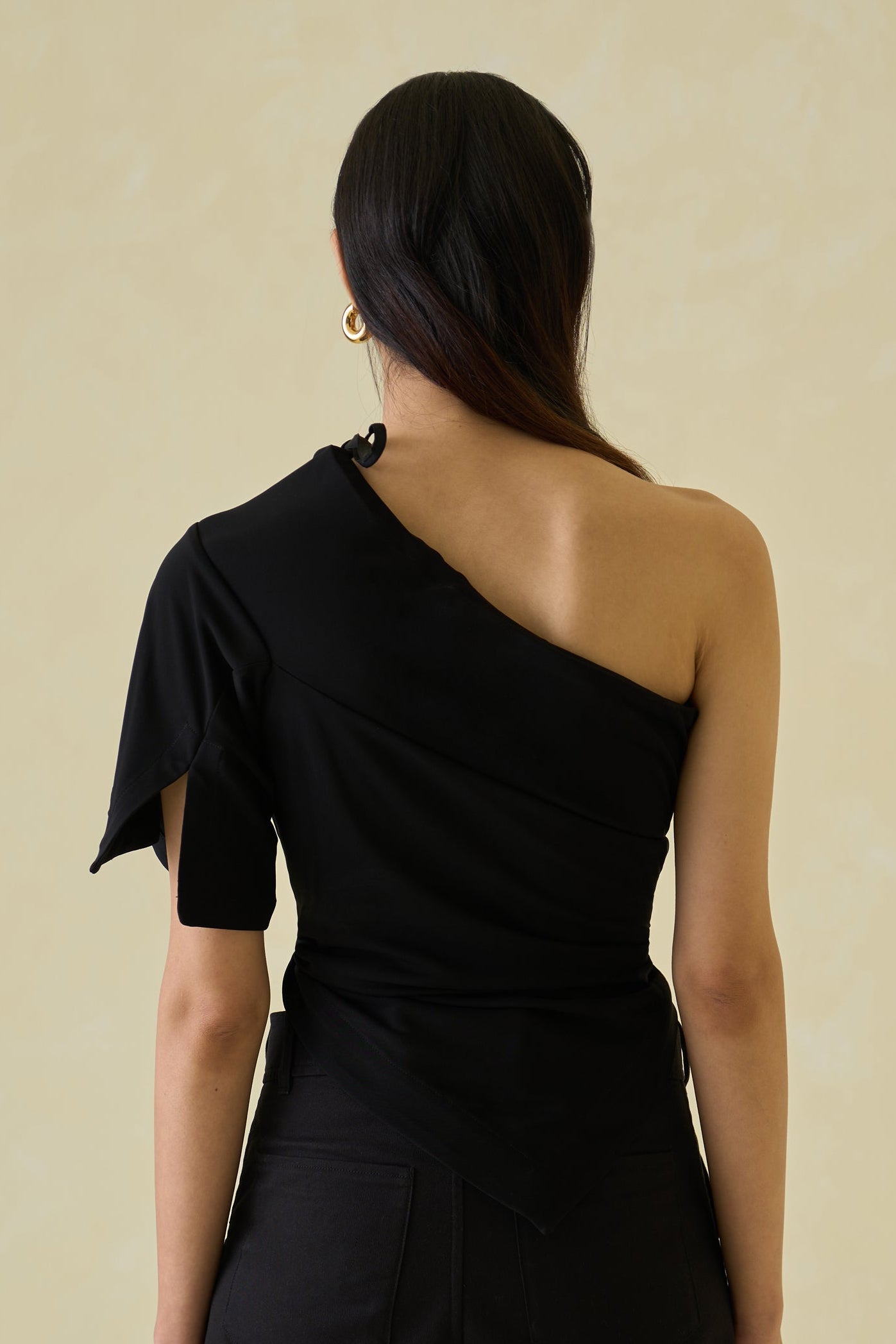 One Sleeve Asymmetric Top