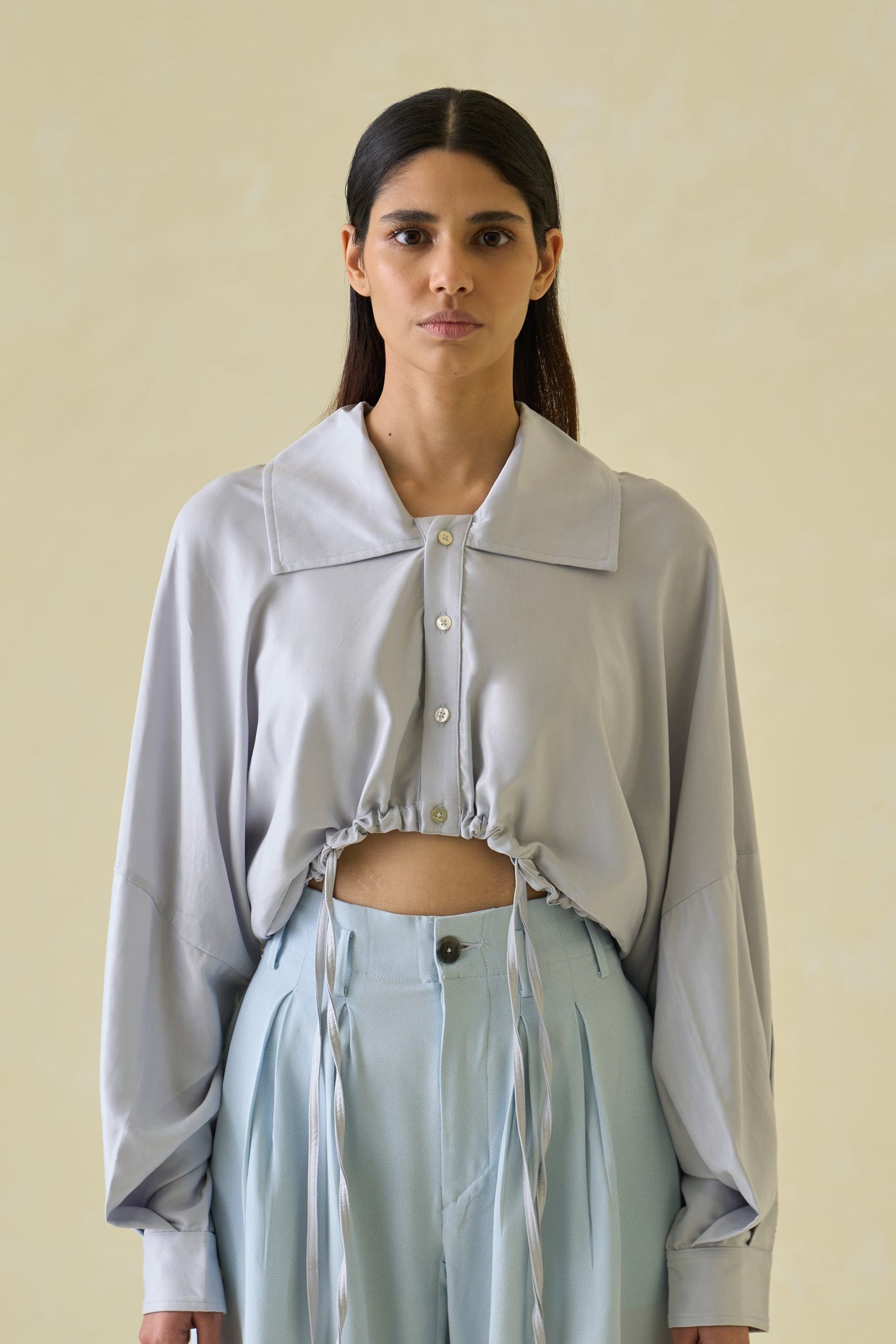 Directional Cropped Shirt