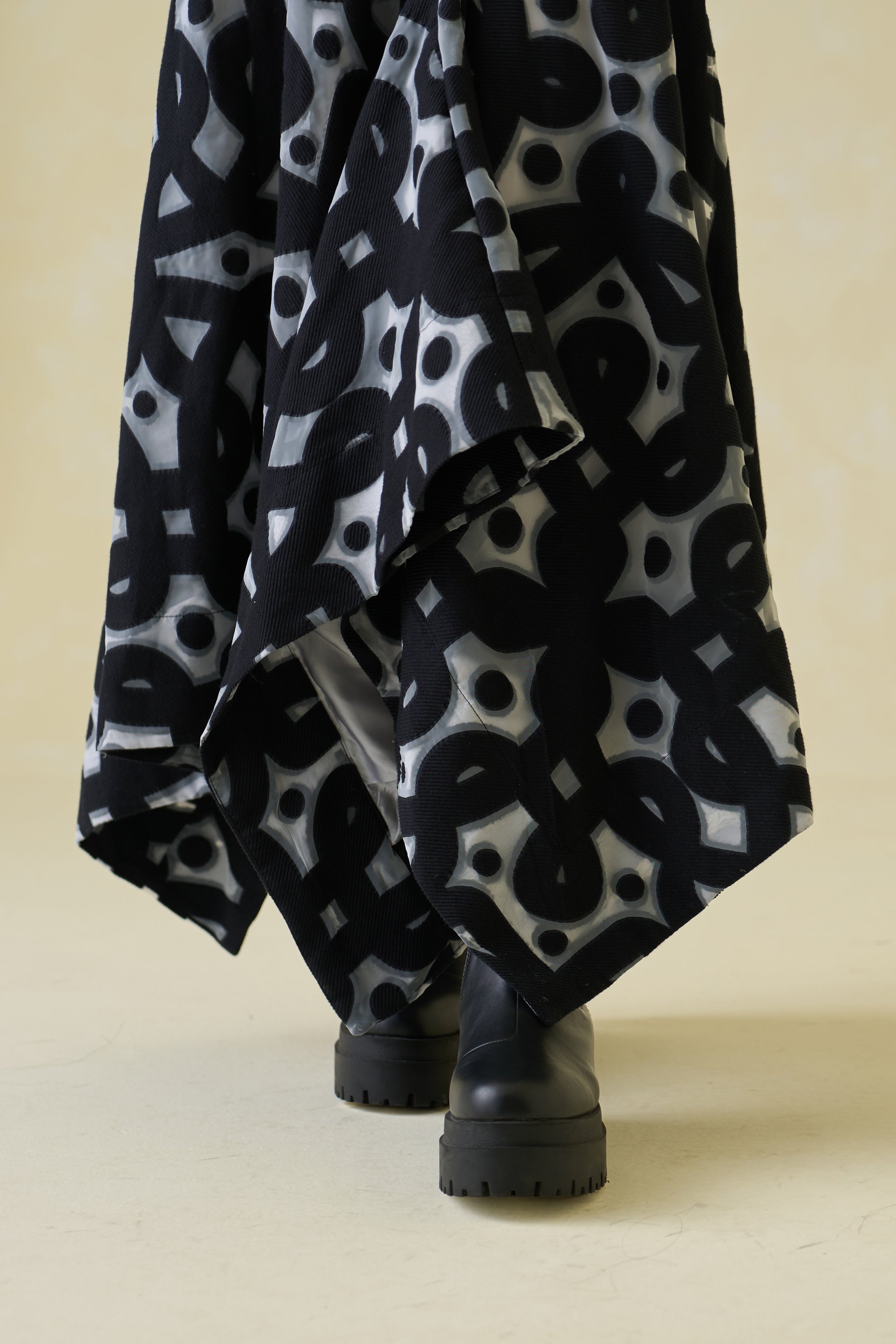 Kolam Jaquard Technical Skirt