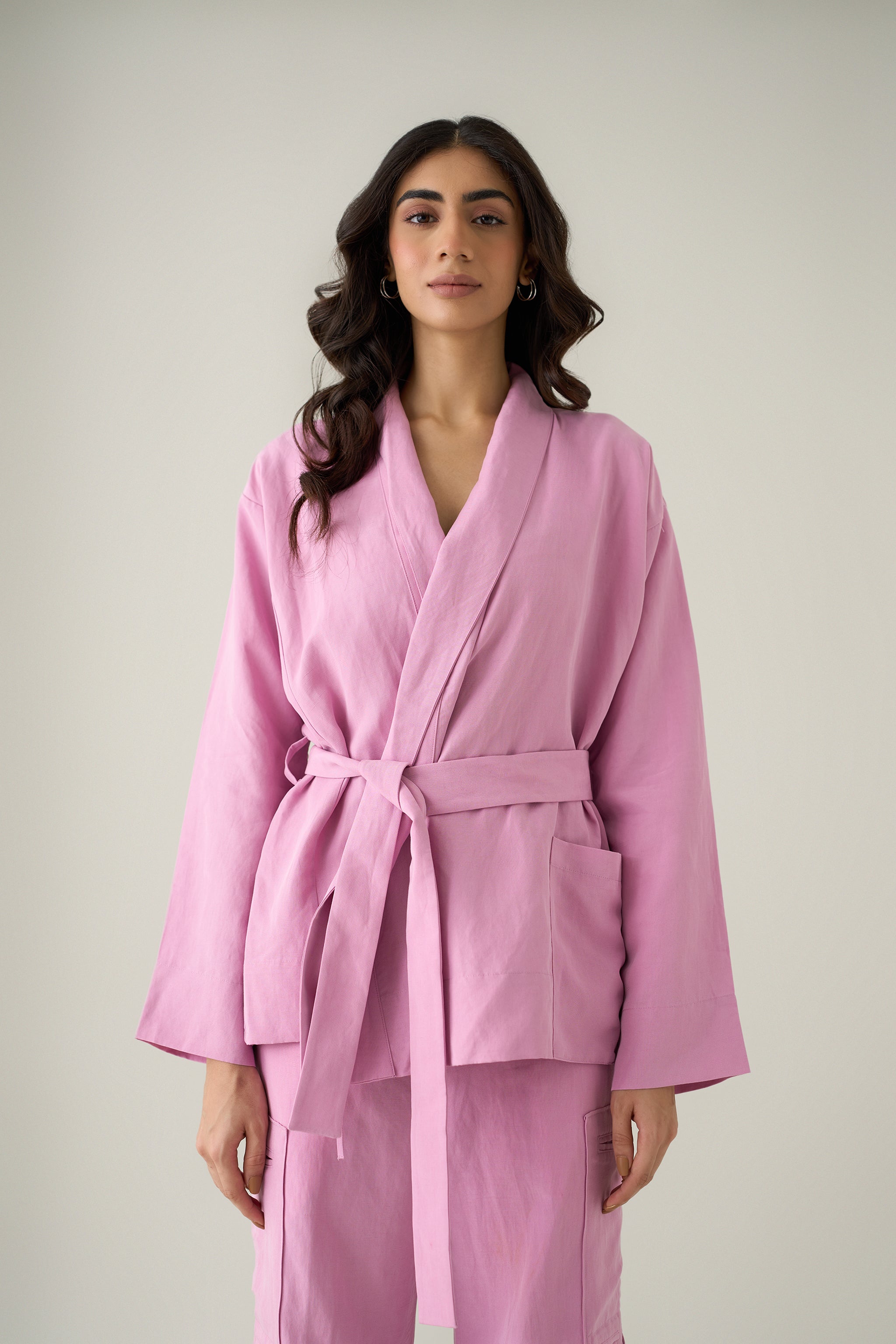 Robe Jacket & Military Workwear Trousers Co-ord Set
