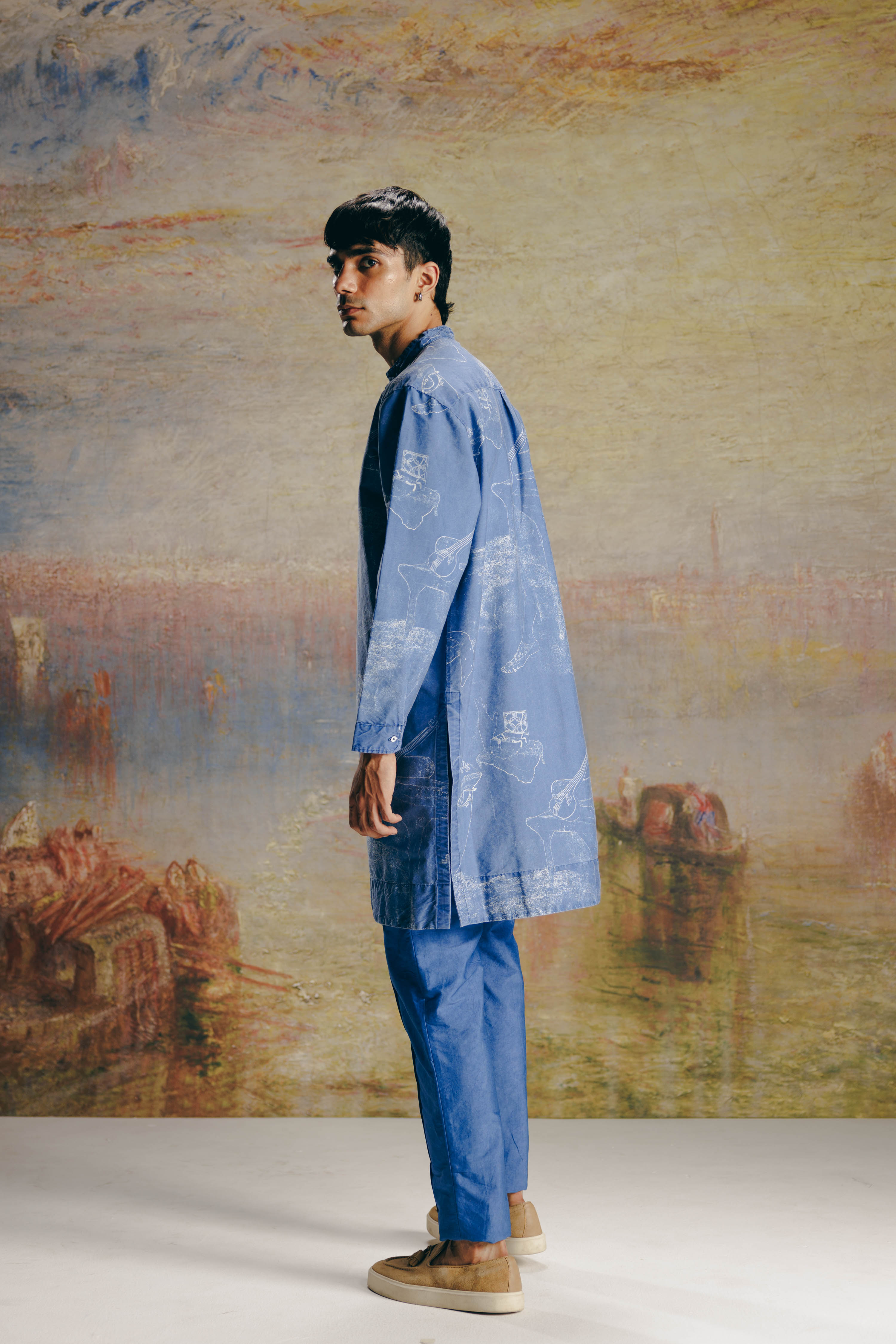 Surrealist Outline Kurta Set
