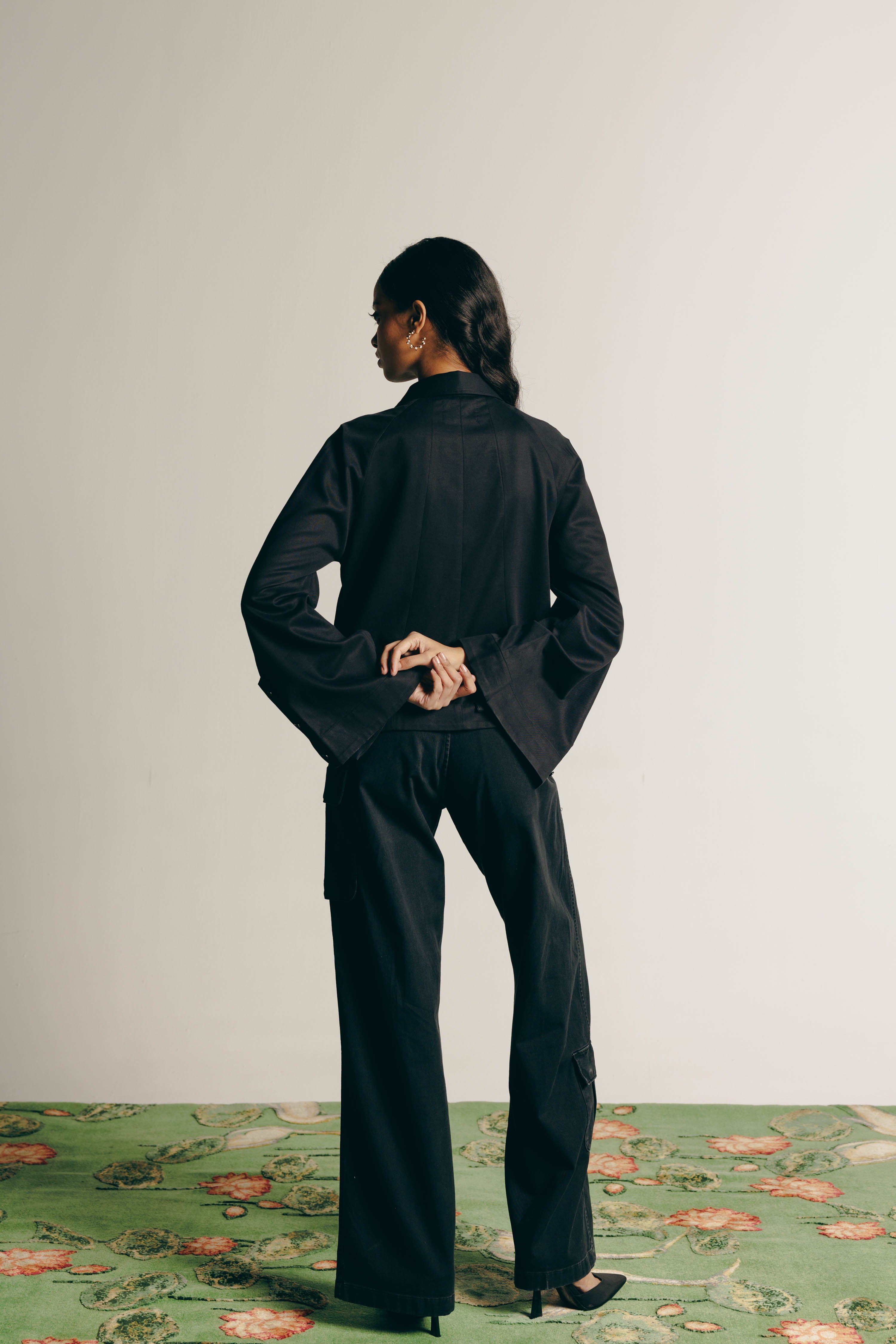 Surrealist Dancing Shacket & Cargo Pants Co-ord