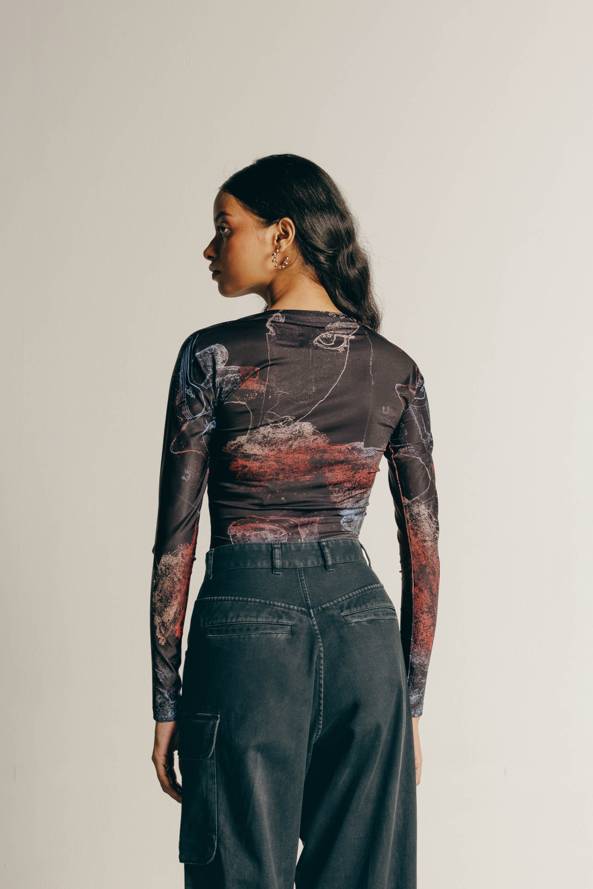 Surrealist Outline Bodysuit