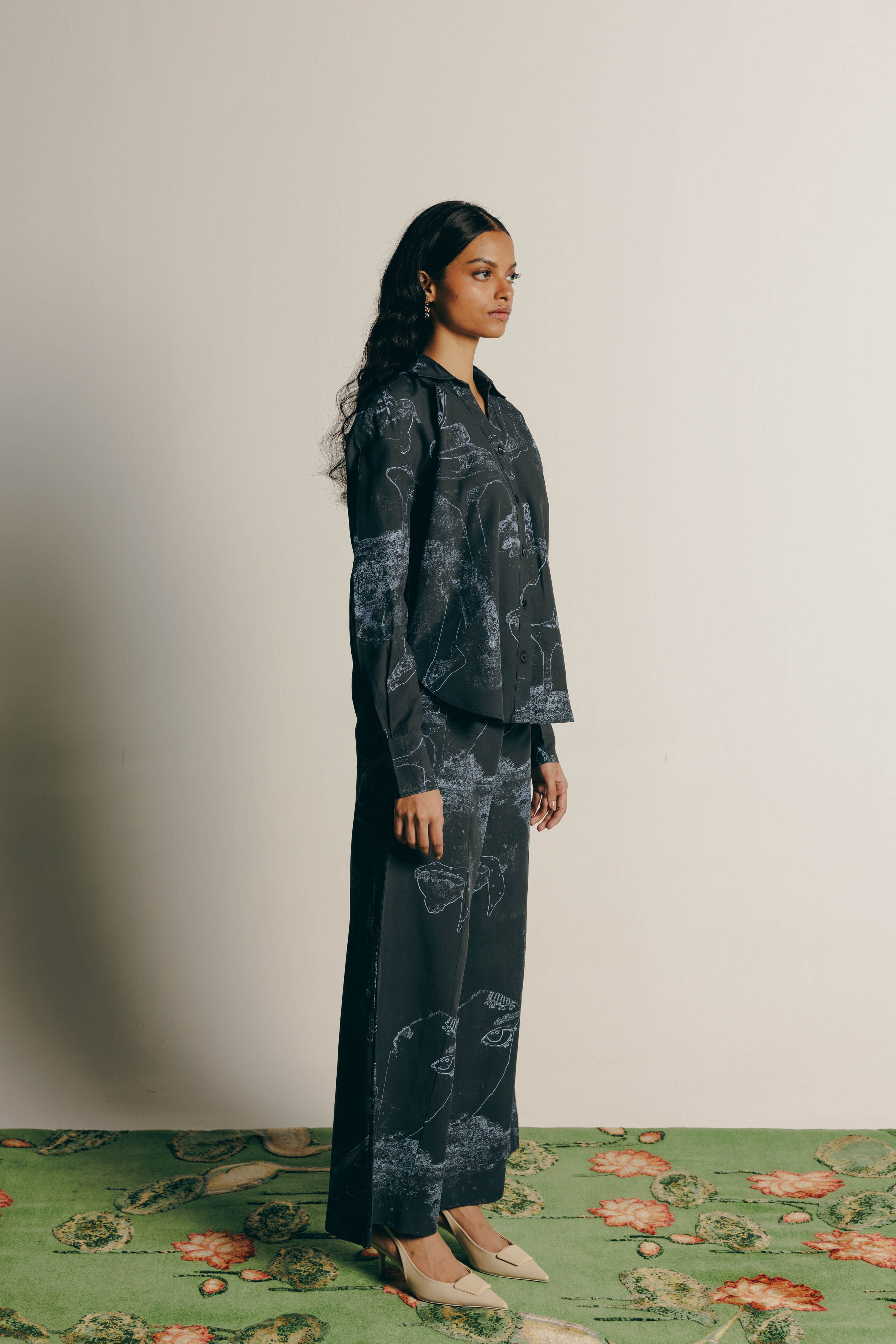 Surrealist Outline Shirt & Pant Co-ord