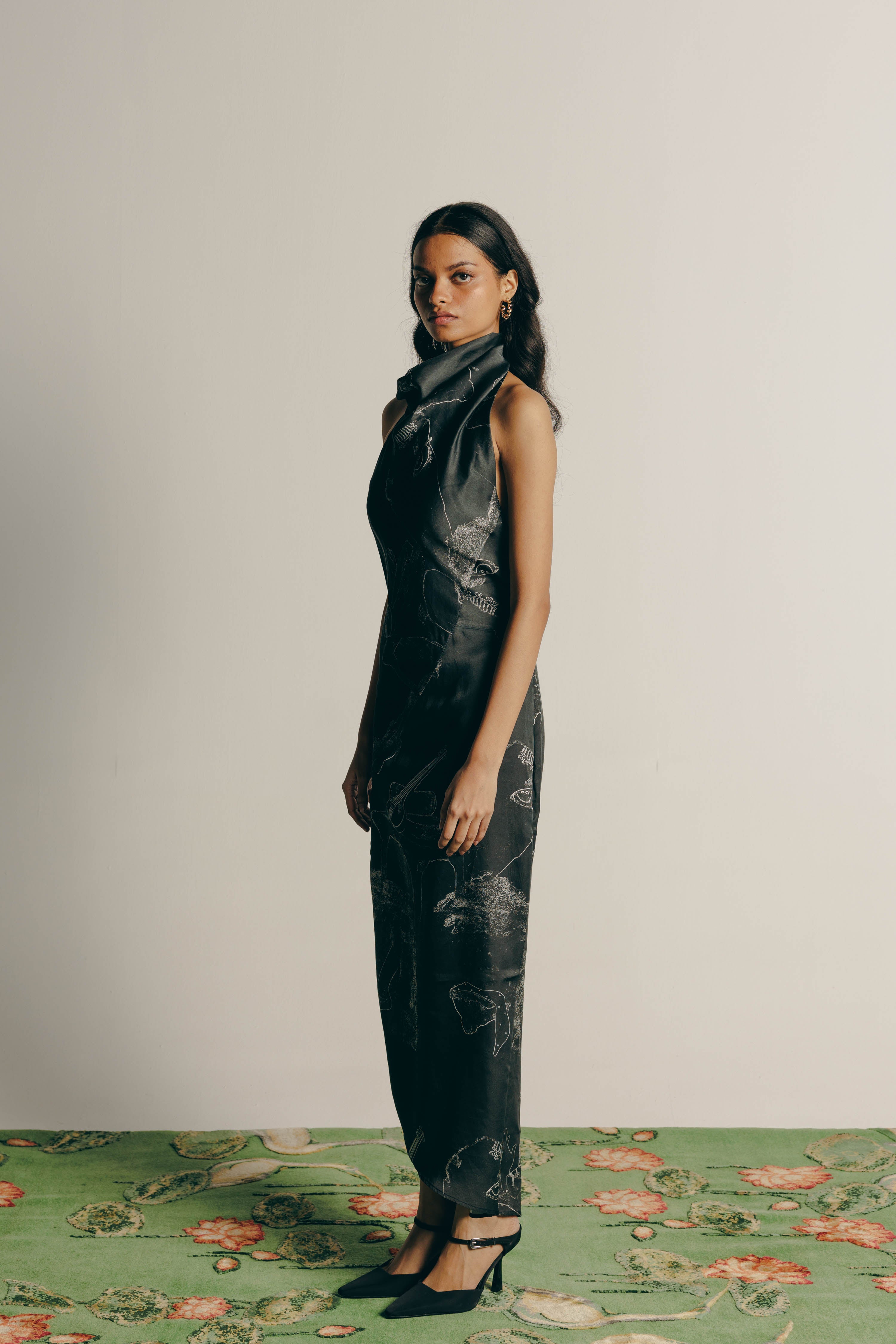 Surrealist Draped Dress