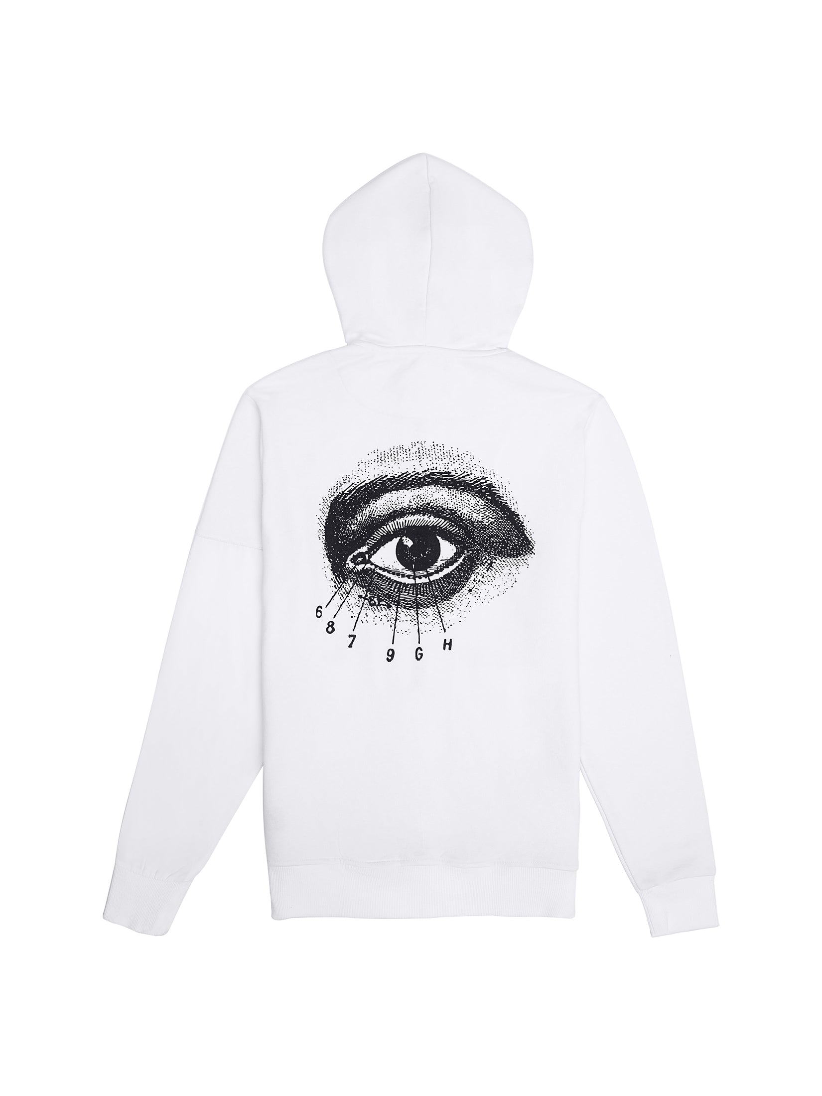 THIRD EYE DROP SHOULDER ZIPPER HOODIE