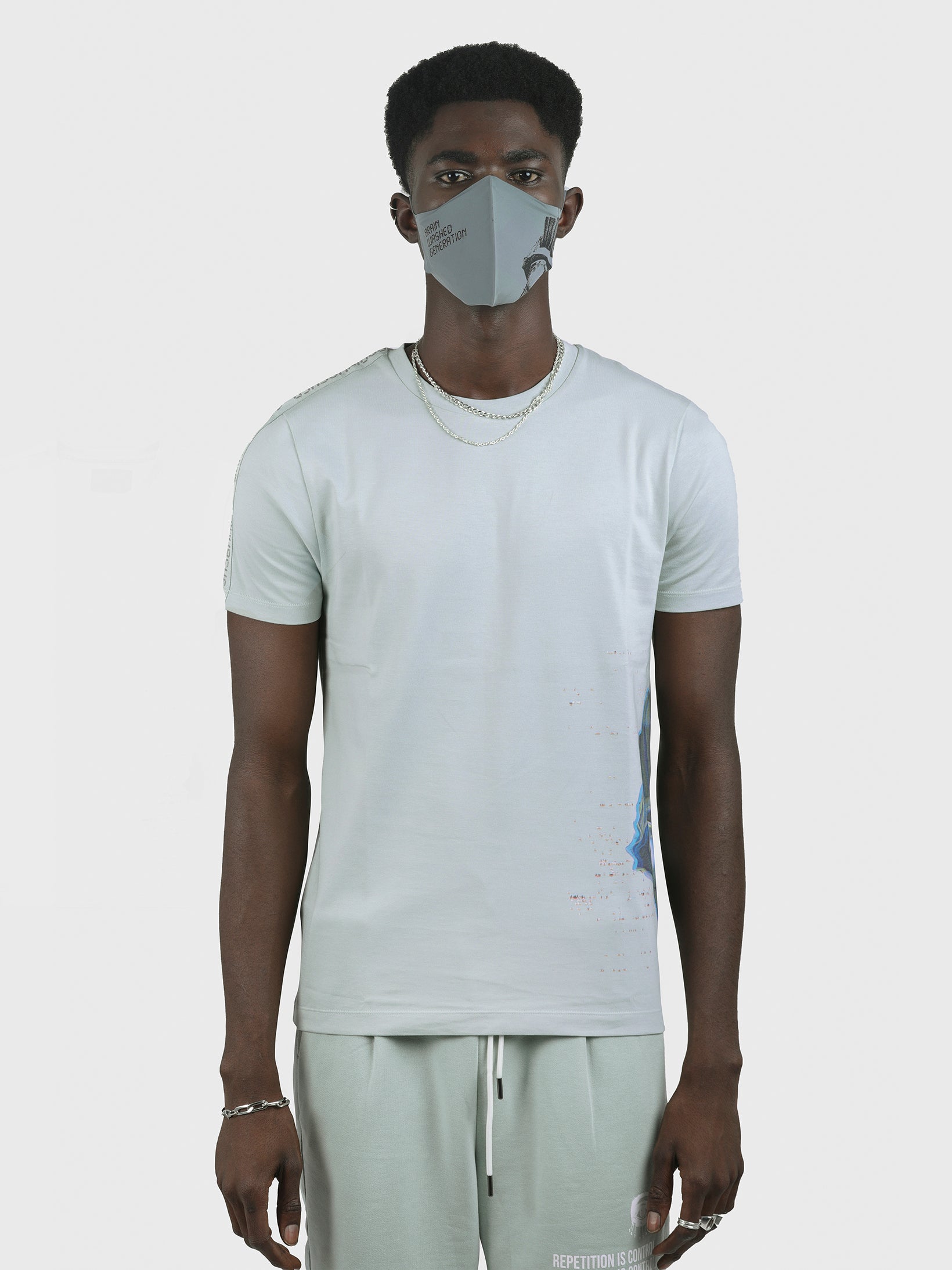 SURVEILLANCE GROSGRAIN TAPE PRINTED TEE