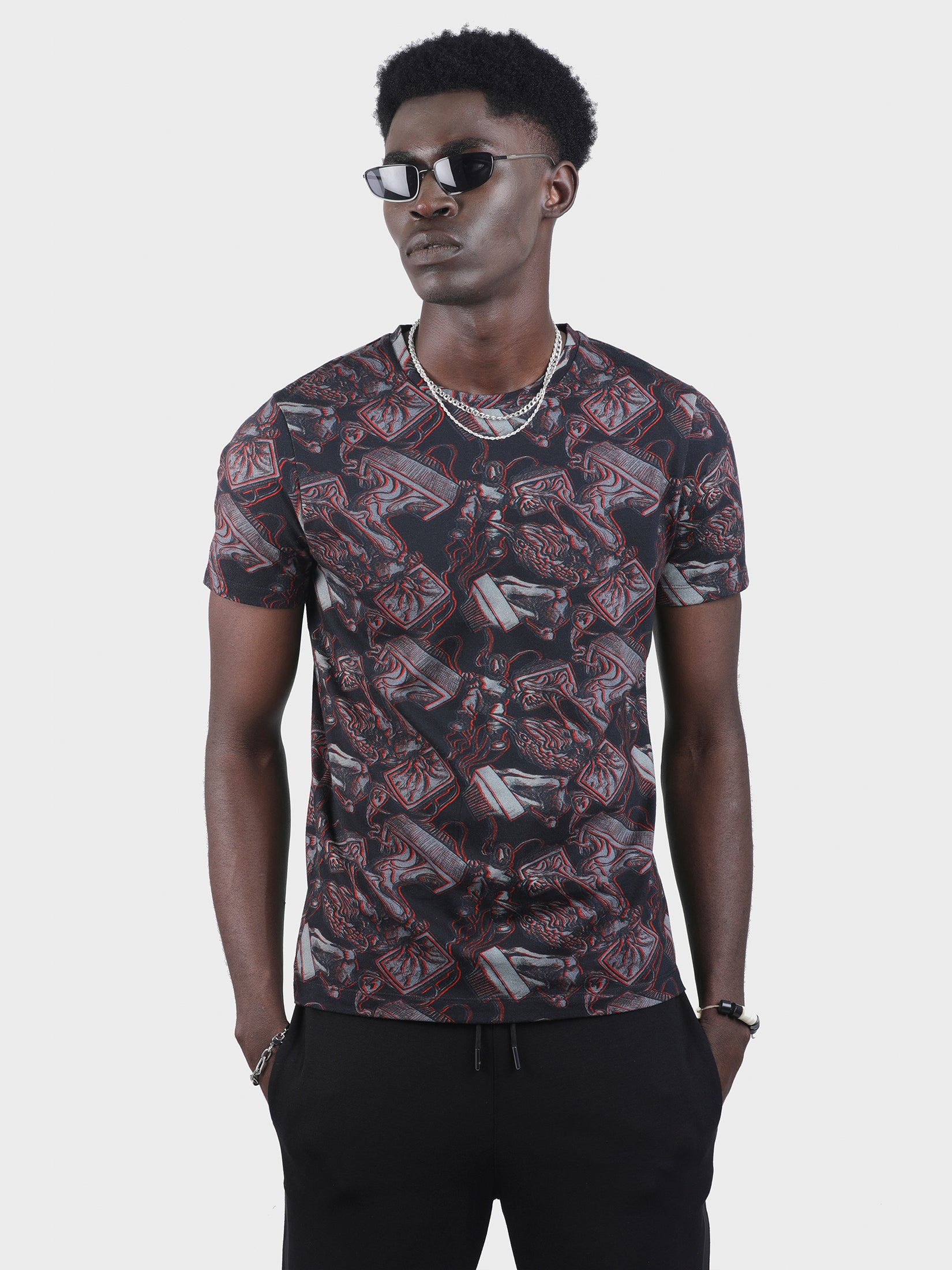 CTRL ESC EMBROIDERED PRINTED TEE