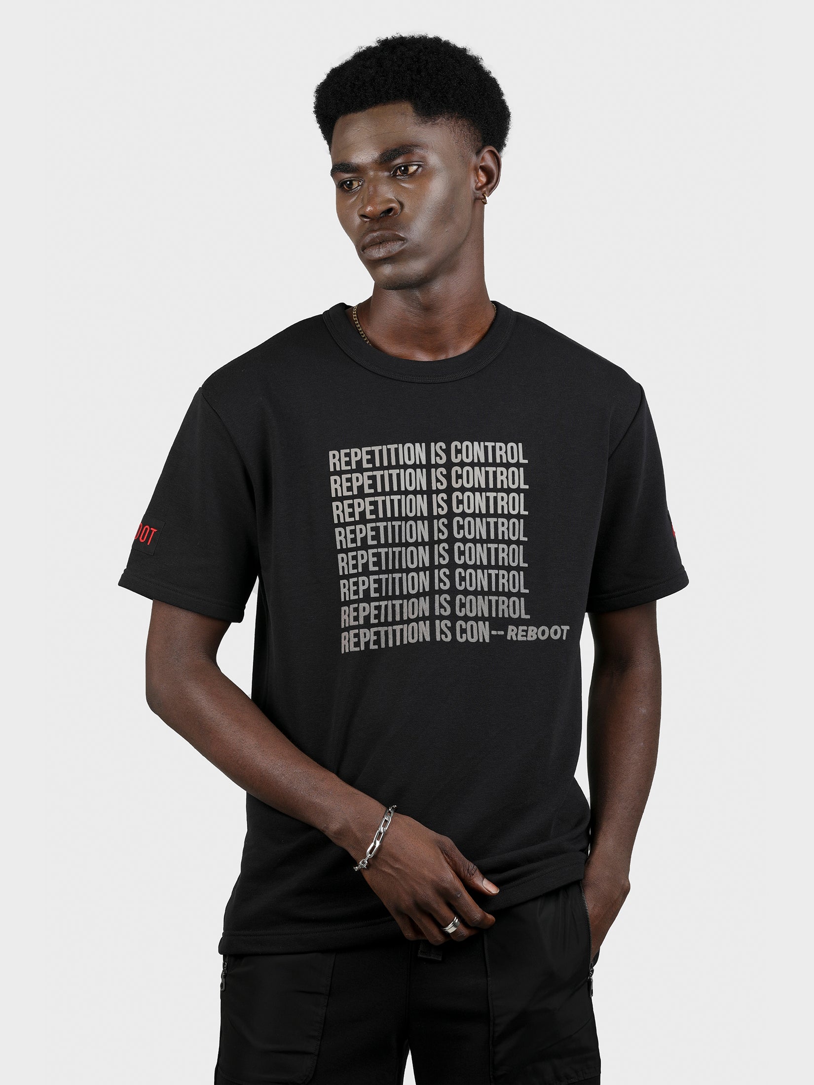 REPETITION IS CONTROL OVERSIZED TEE