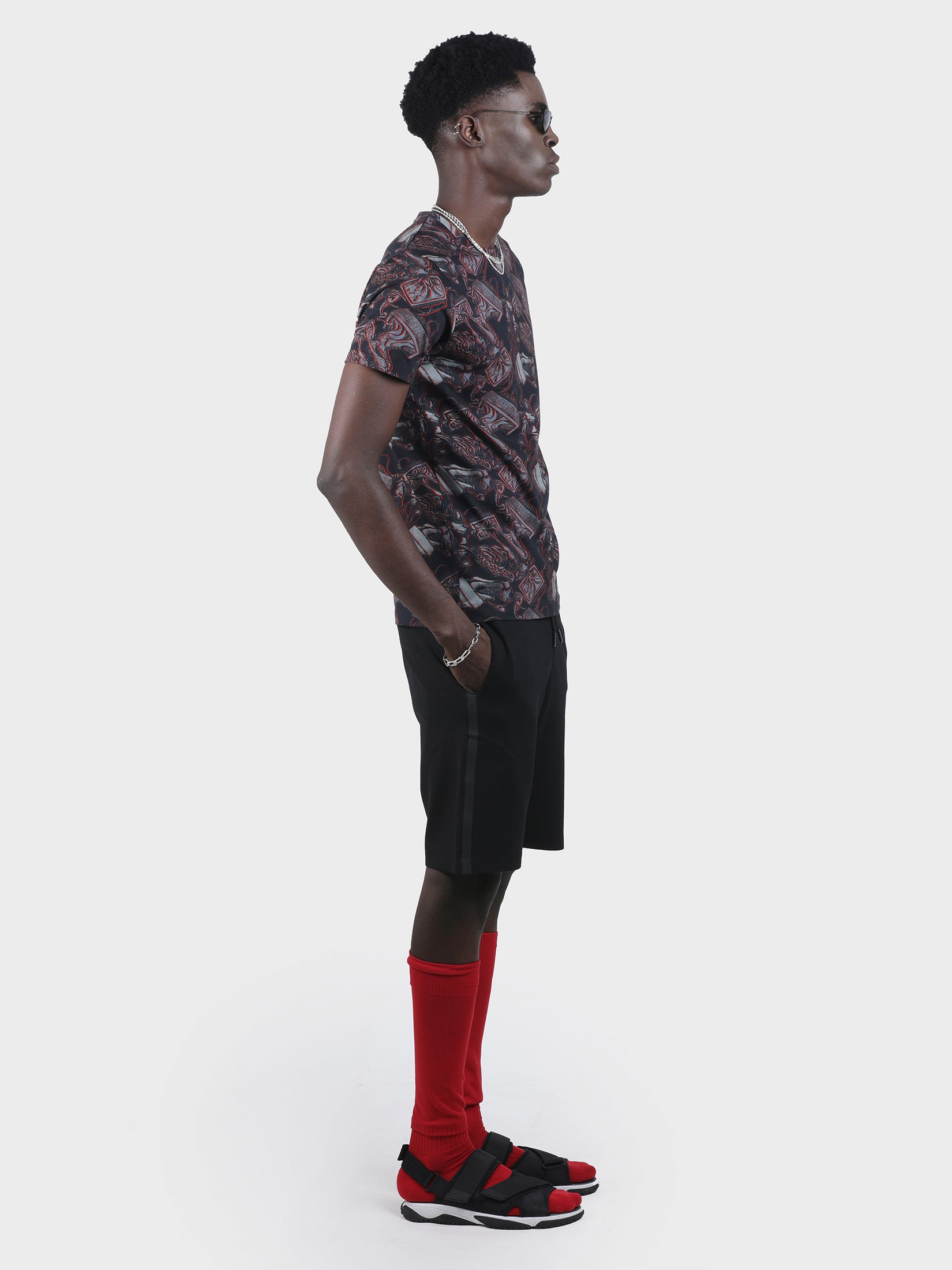 CTRL ESC EMBROIDERED PRINTED TEE
