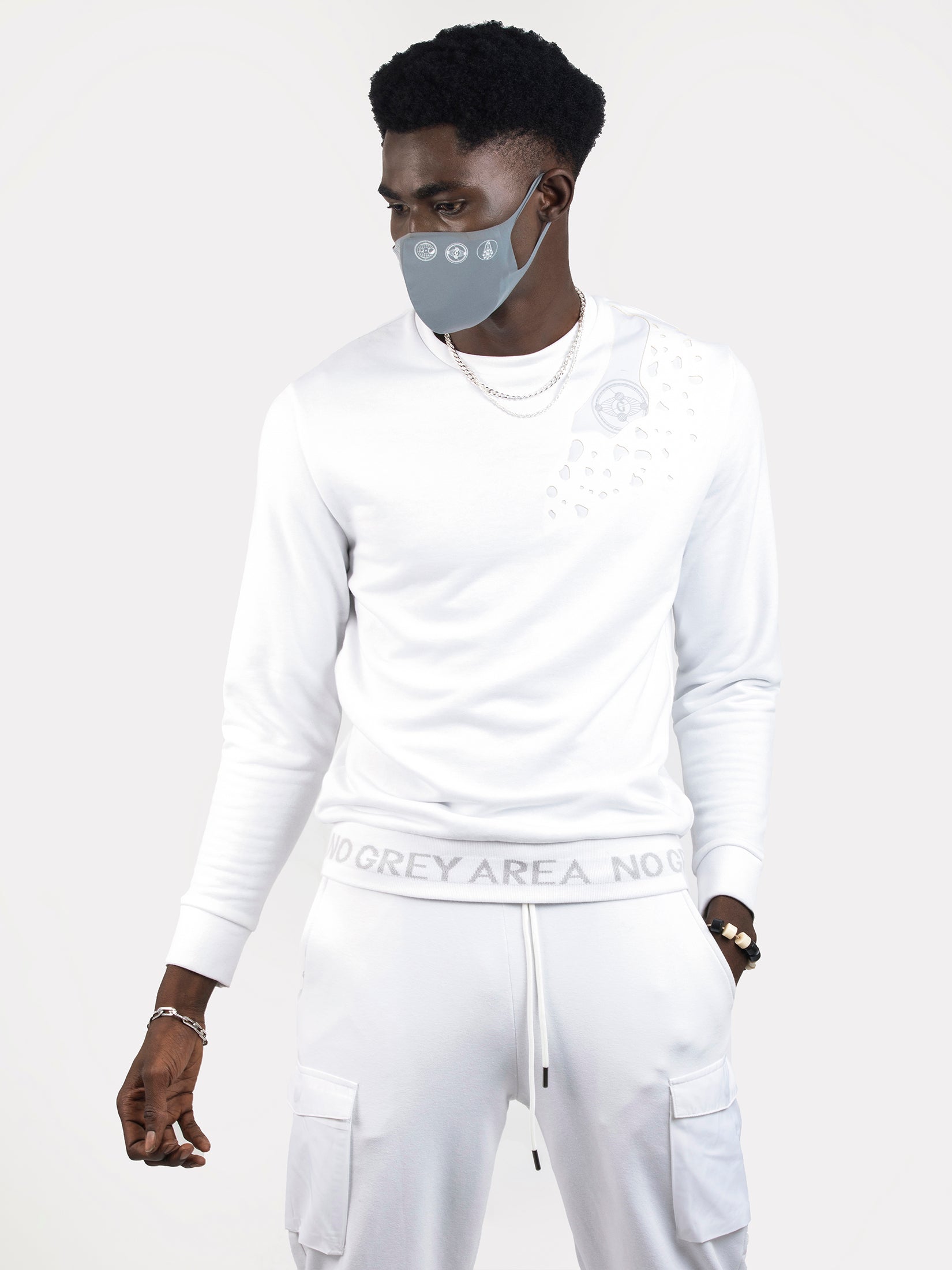 GREY AREA BONDED FRENCH TERRY SWEATSHIRT