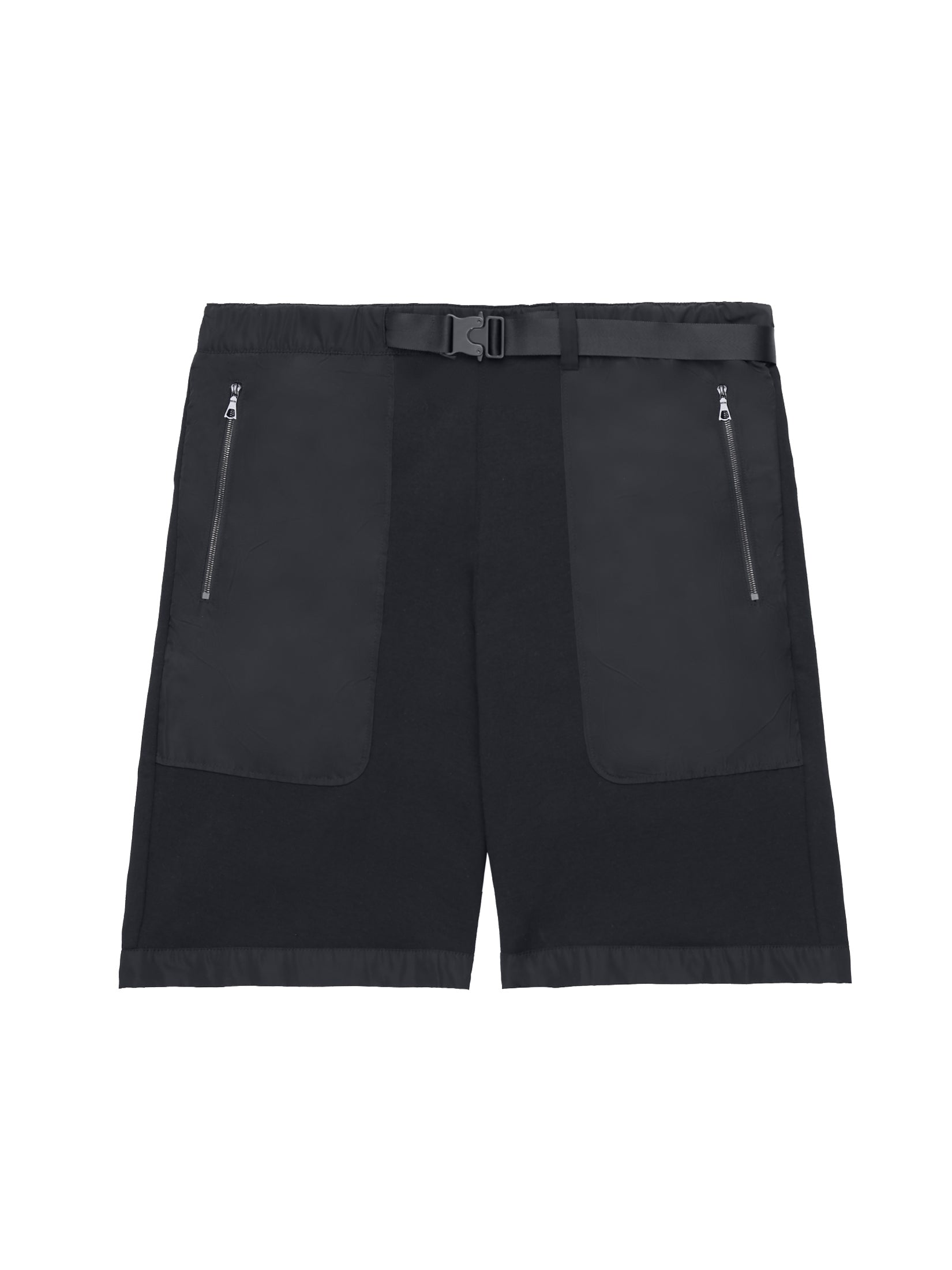 GREY AREA GUNMETAL BUCKLE SHORTS