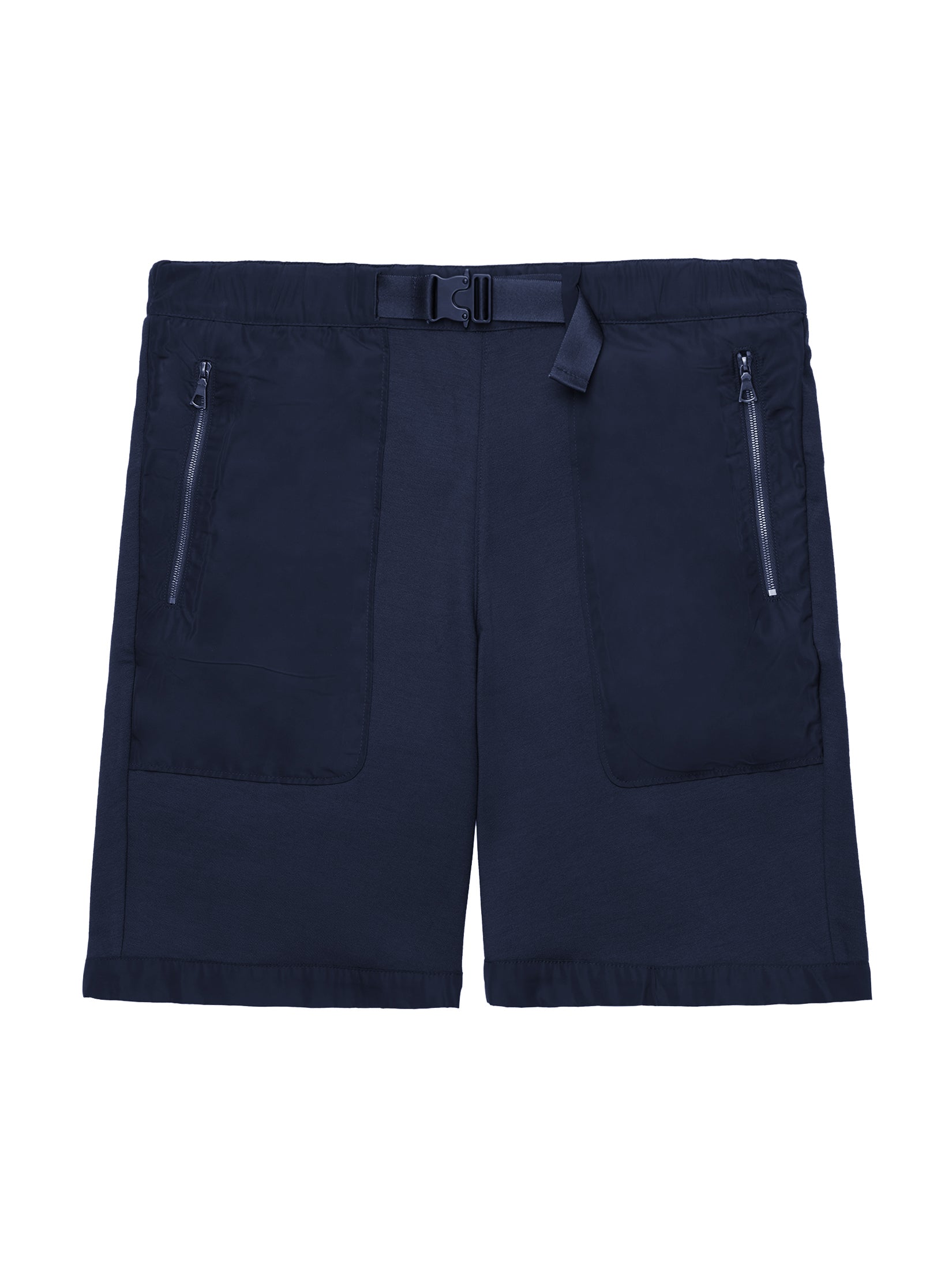 GREY AREA GUNMETAL BUCKLE SHORTS
