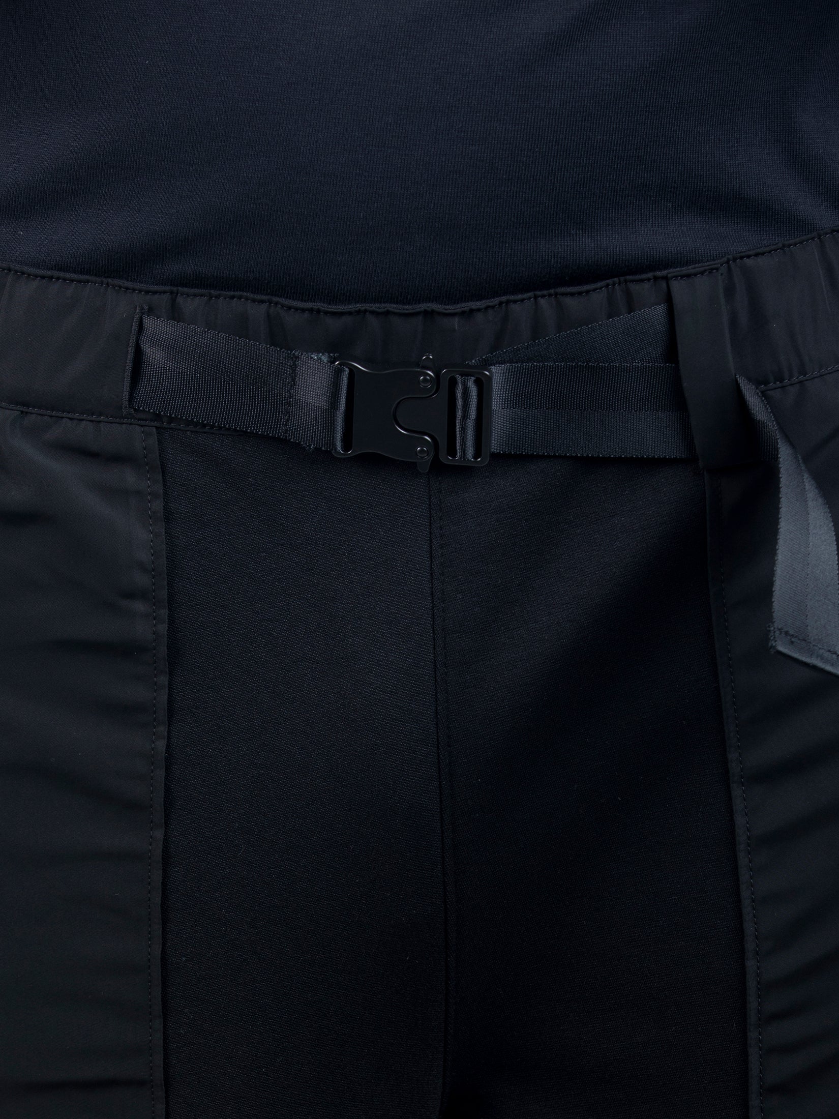 GREY AREA GUNMETAL BUCKLE SHORTS