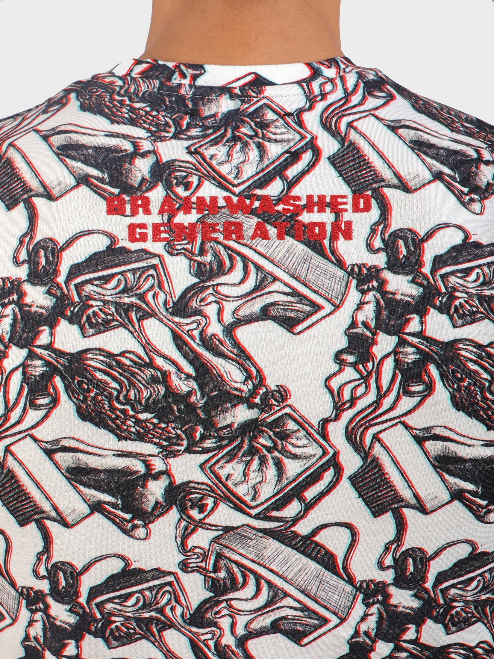 CTRL ESC EMBROIDERED PRINTED TEE