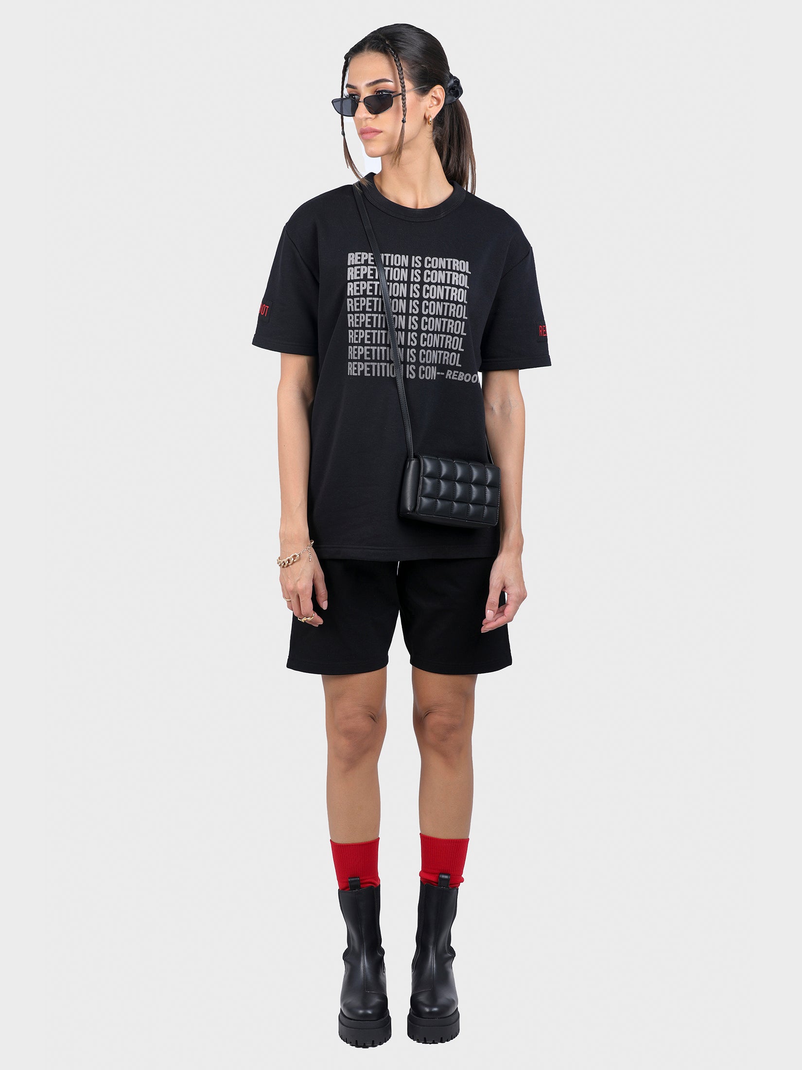 REPETITION IS CONTROL OVERSIZED TEE