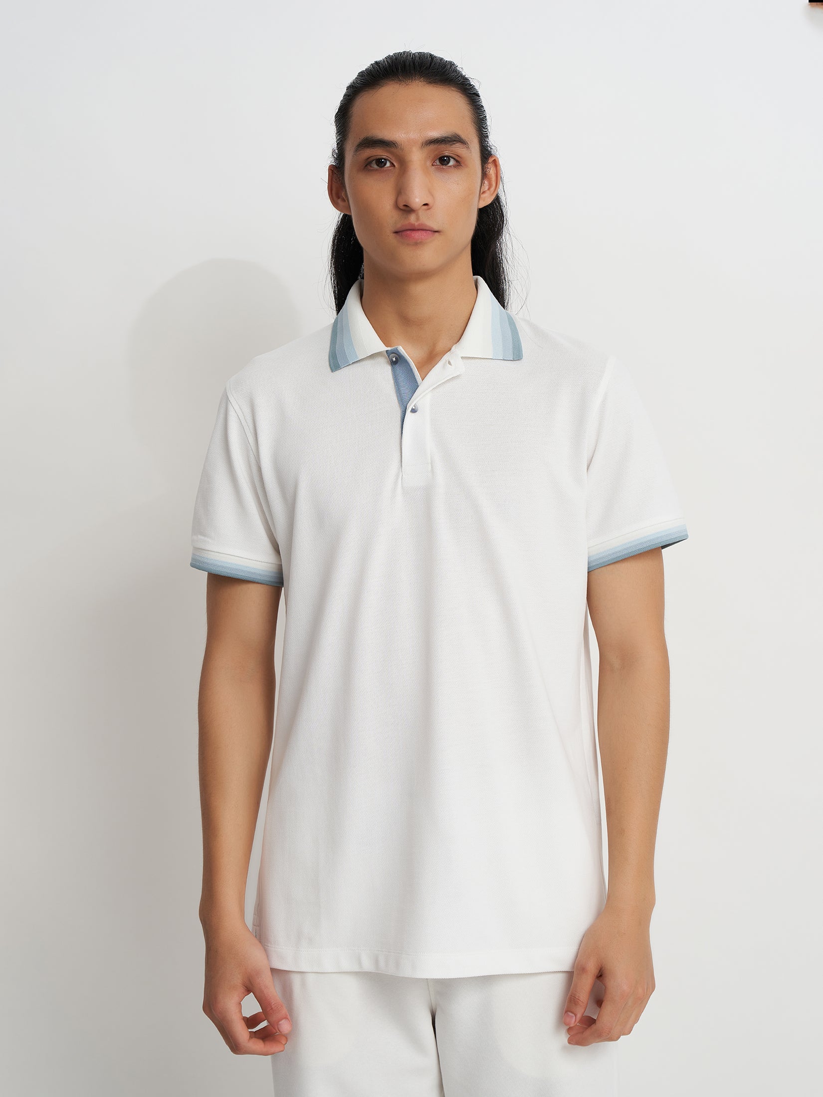 OMBRE COLLAR POLO