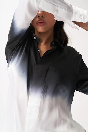 The Kolam Black Shirt: A Fusion of Tradition and Contemporary Chic by 'No Grey Area'