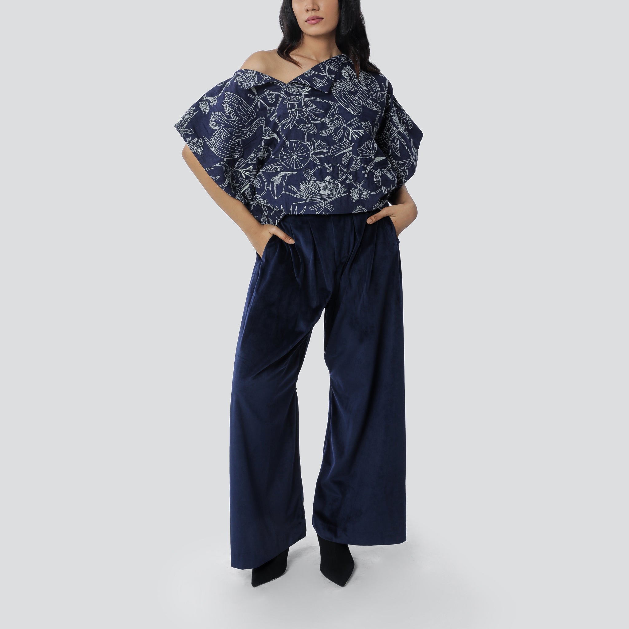 Zari Maalai Off-Shoulder Top