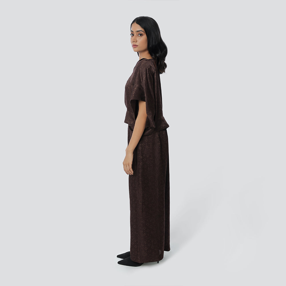Kolam Off - Shoulder Top + Bollywood Pants
